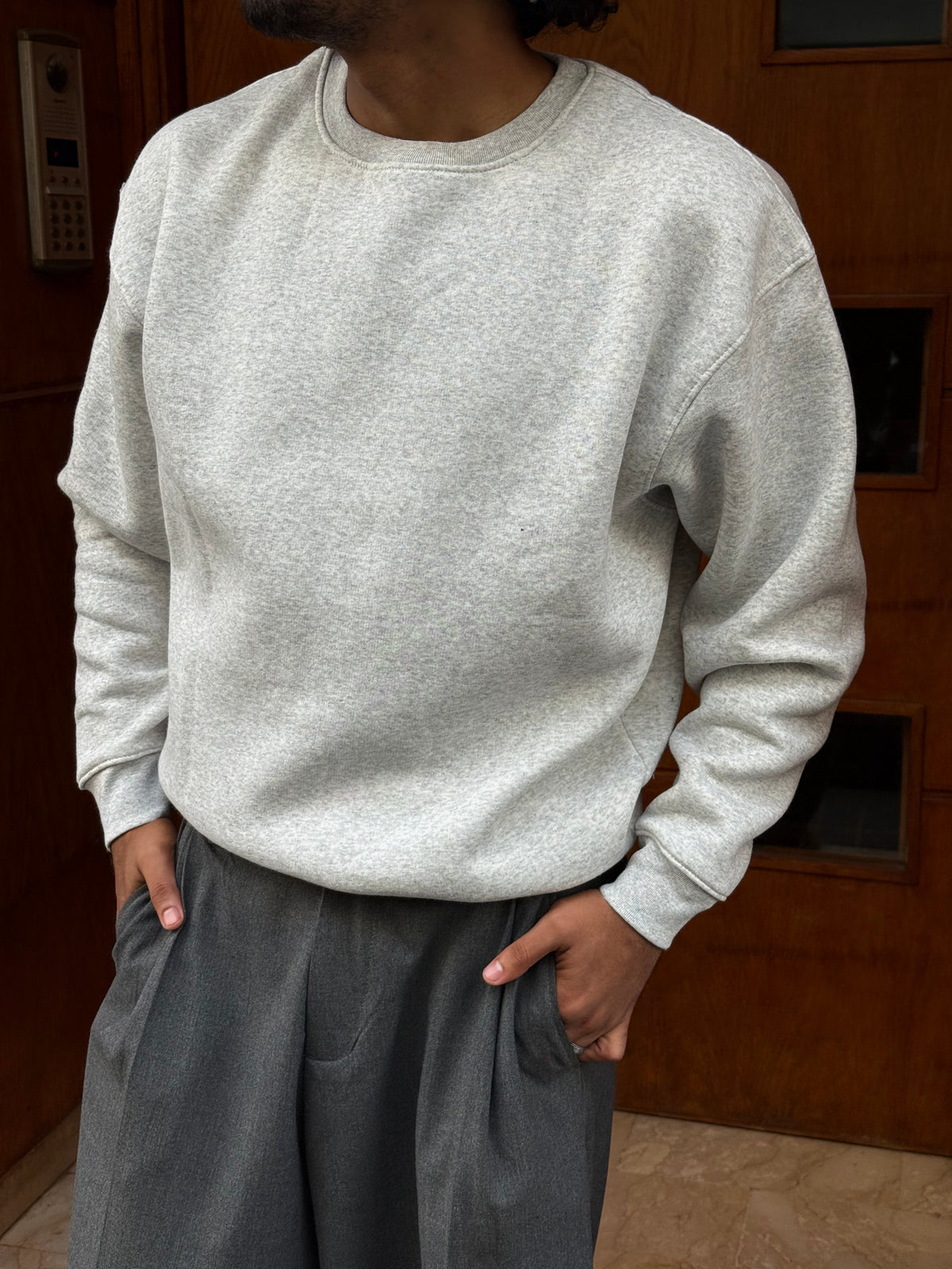SWEATSHIRT BASIC JL GREY