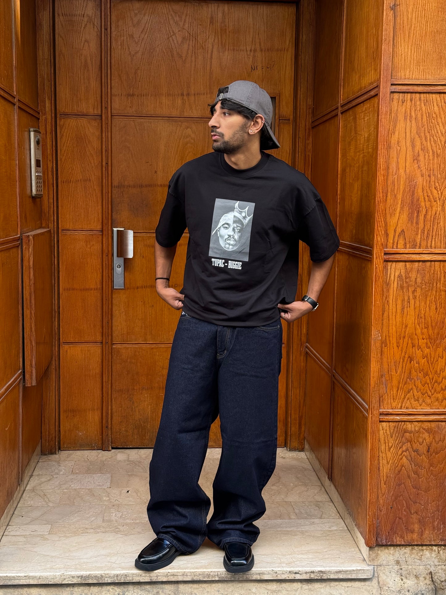 T-SHIRT TUPAC-BIGGIE BLACK ESCO