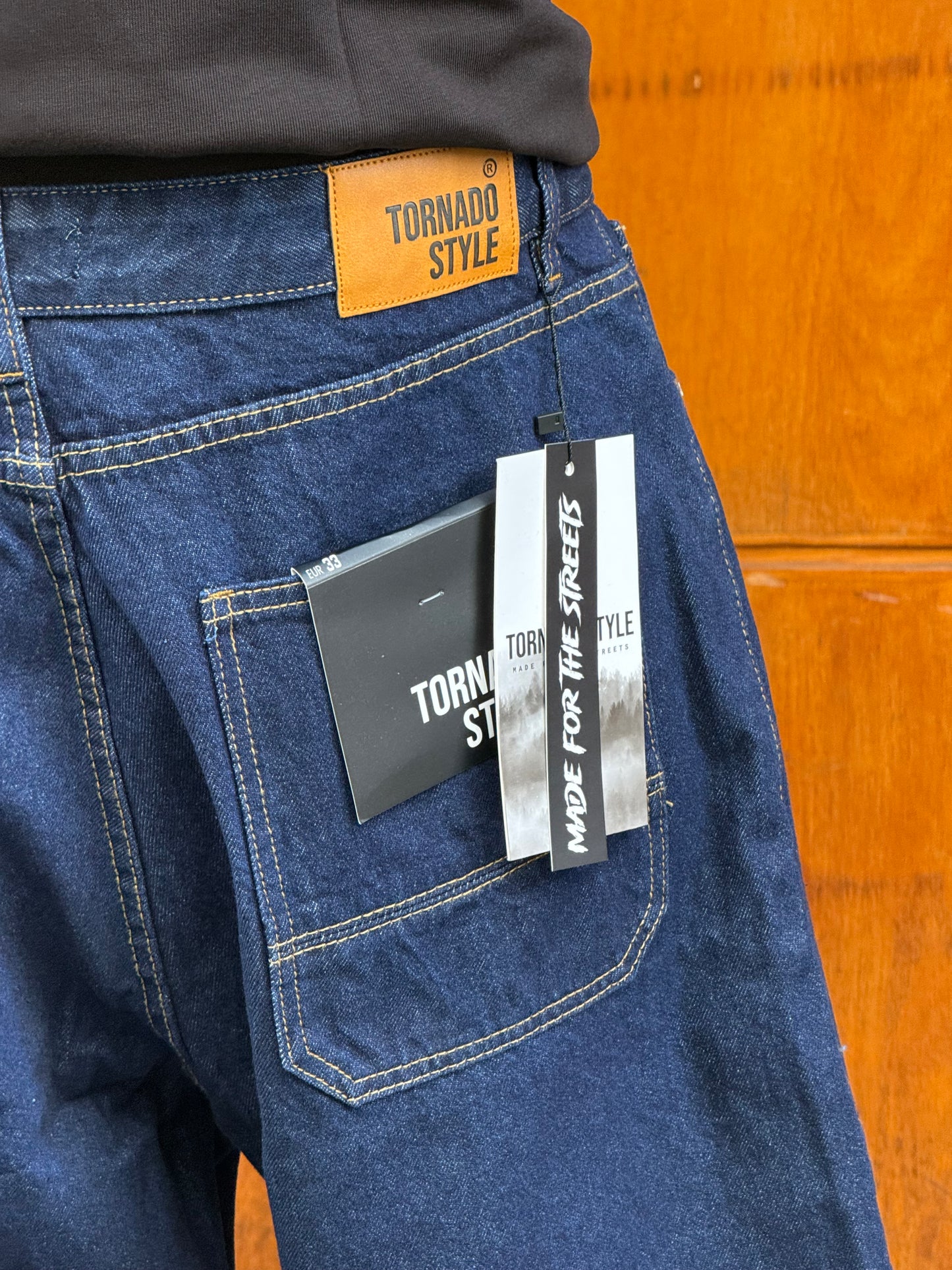 BAGGY JORTS TORNADO STYLE (BLEU BRUT)