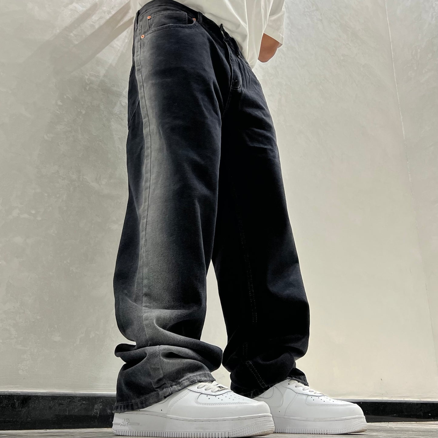 BAGGY JEANS NOIR DEGRADE