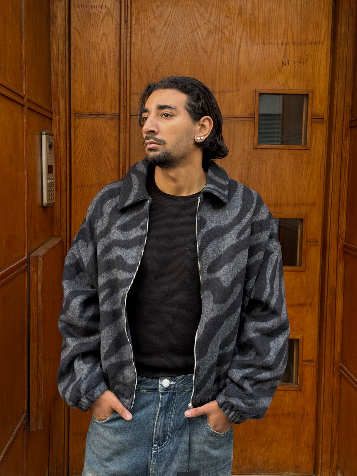 JACKET ZEBRA BLACK PZ