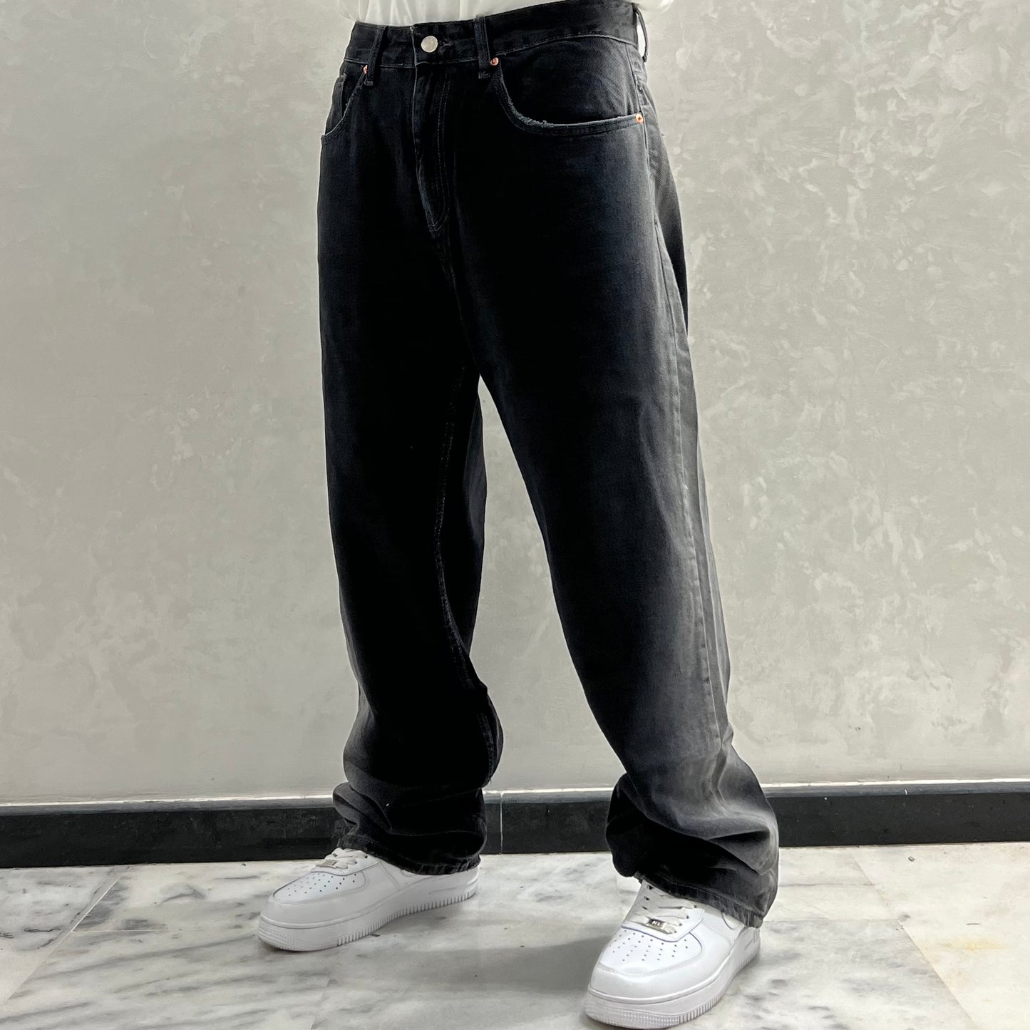 BAGGY JEANS NOIR DEGRADE