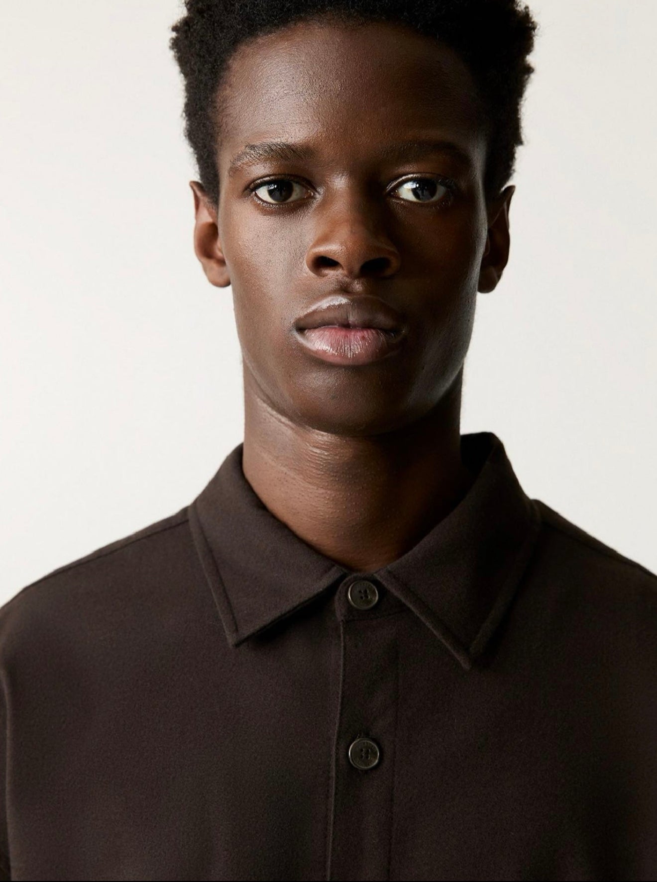 CHEMISE MARRON P&B