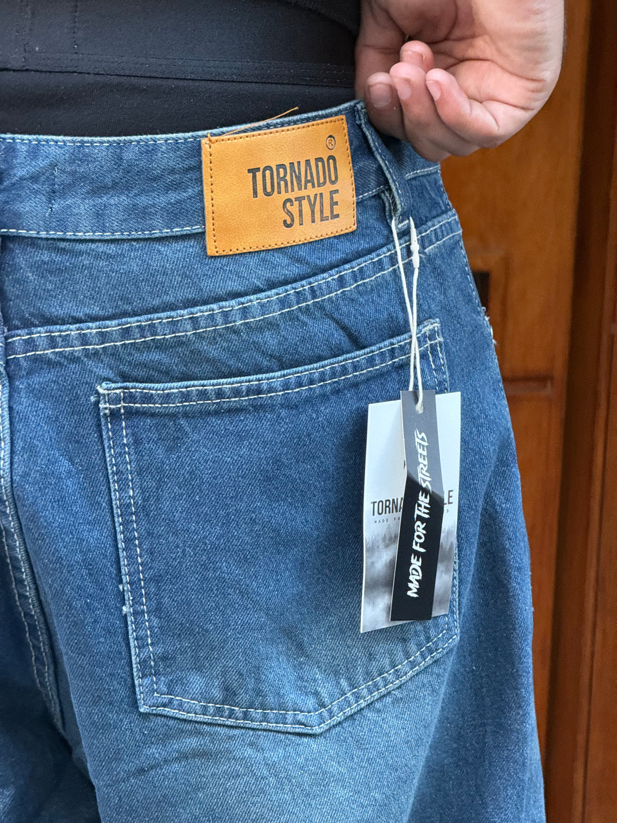 SUPPER BAGGY JEANS TORNADO STYLE (BLEU FONCE)