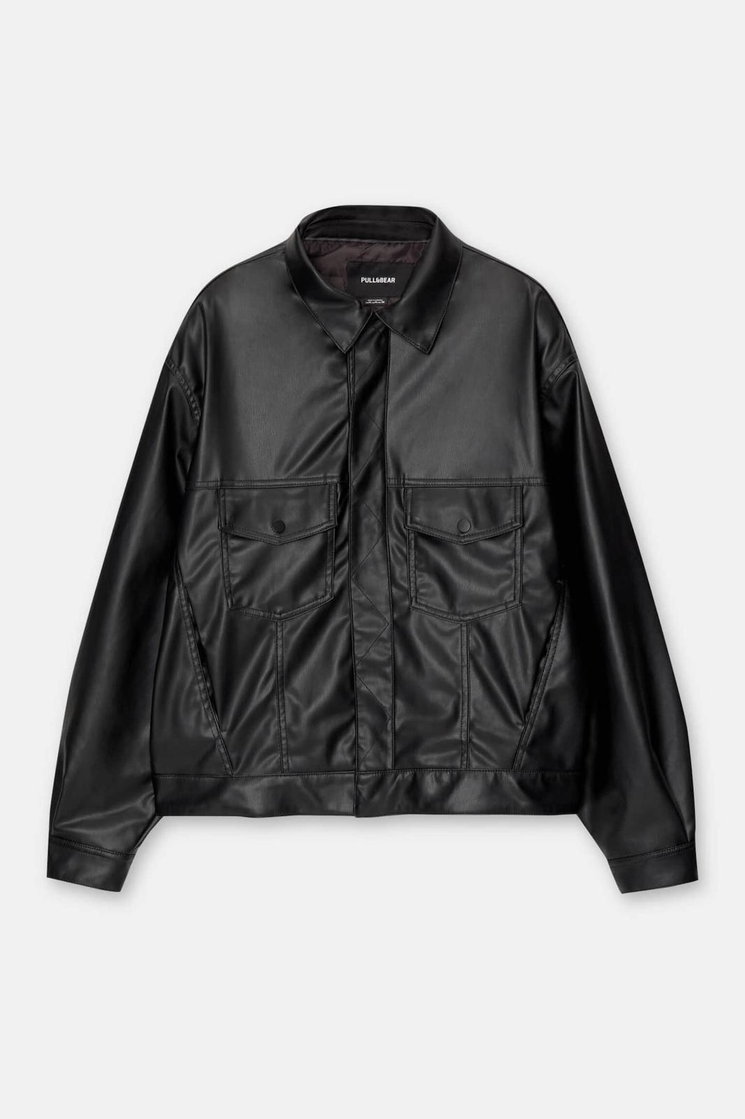 JACKET LEATHER EFFECT ORIGINAL PULL AND BEAR