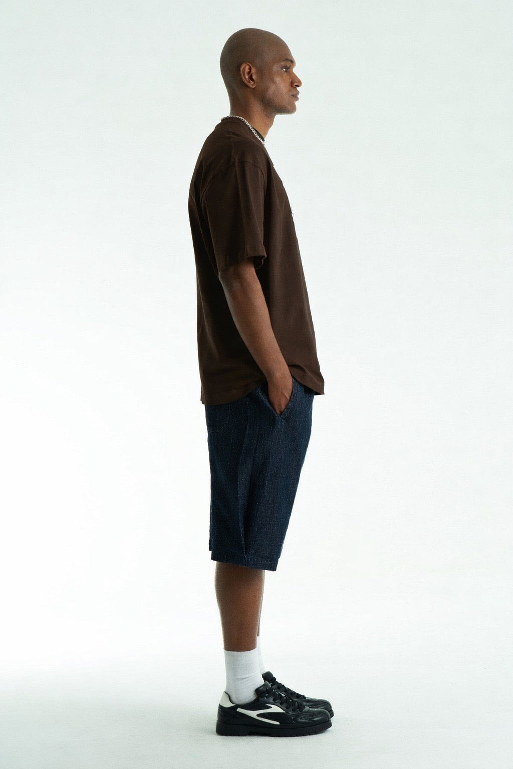 T-SHIRT SW BROWN حرية 5052