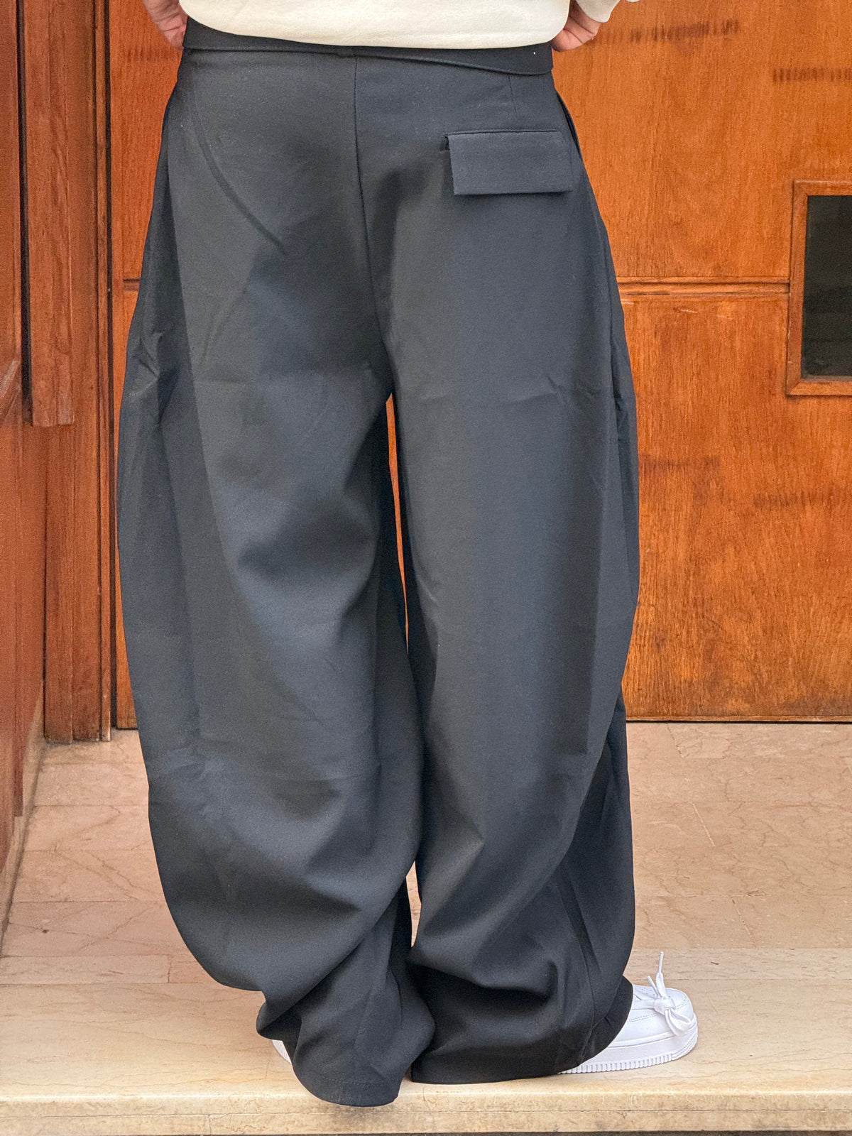 TROUSER PANTS OVERSIZE (BLACK) V80-38