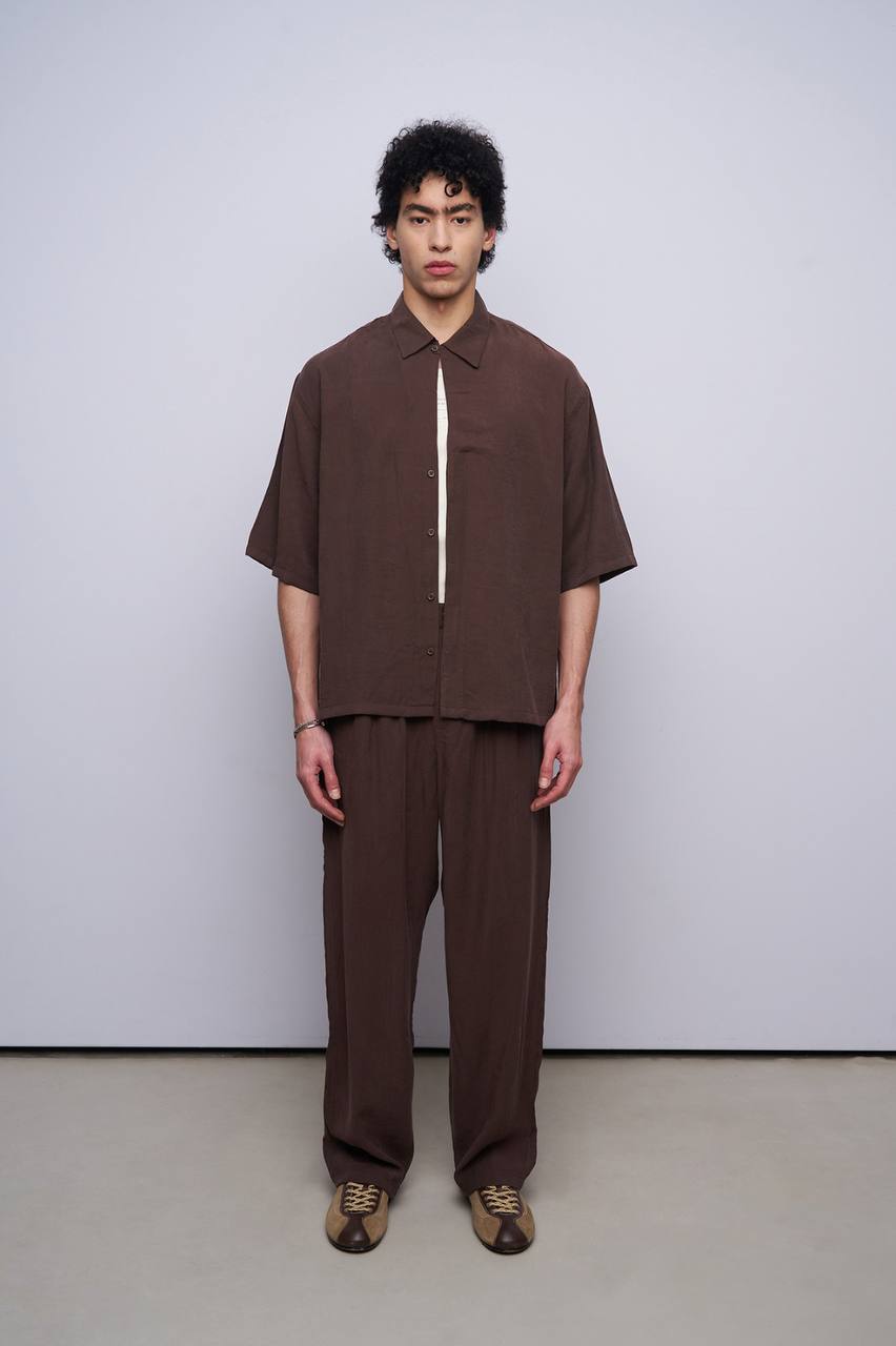 ENSEMBLE AVEC CHEMISE BROWN 30-203
