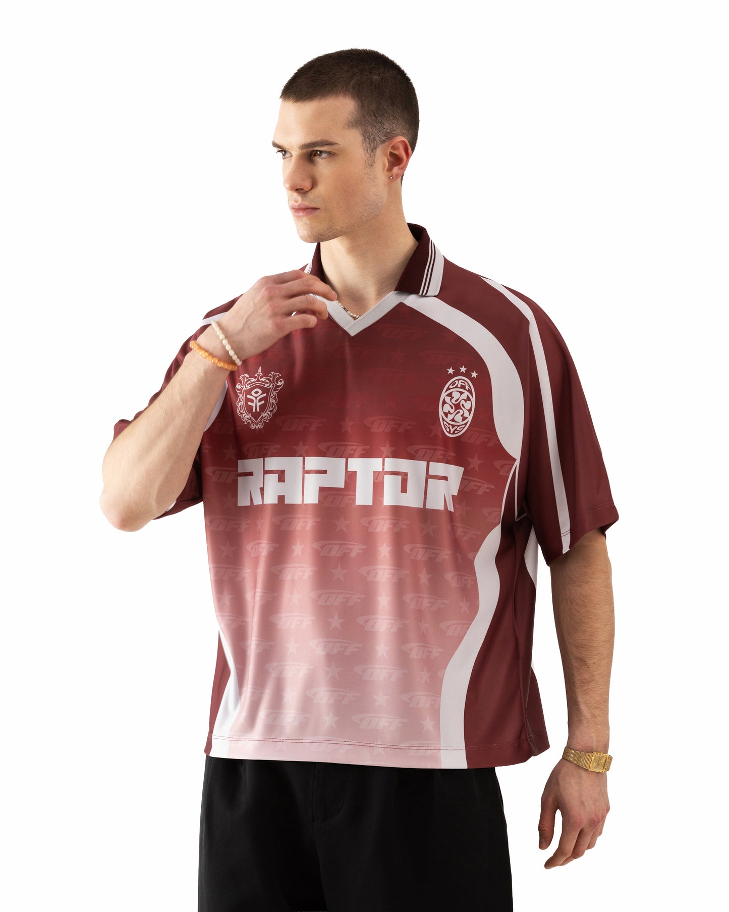 AMERICAN T-SHIRT RAPTOR BURGUNDEY 8891