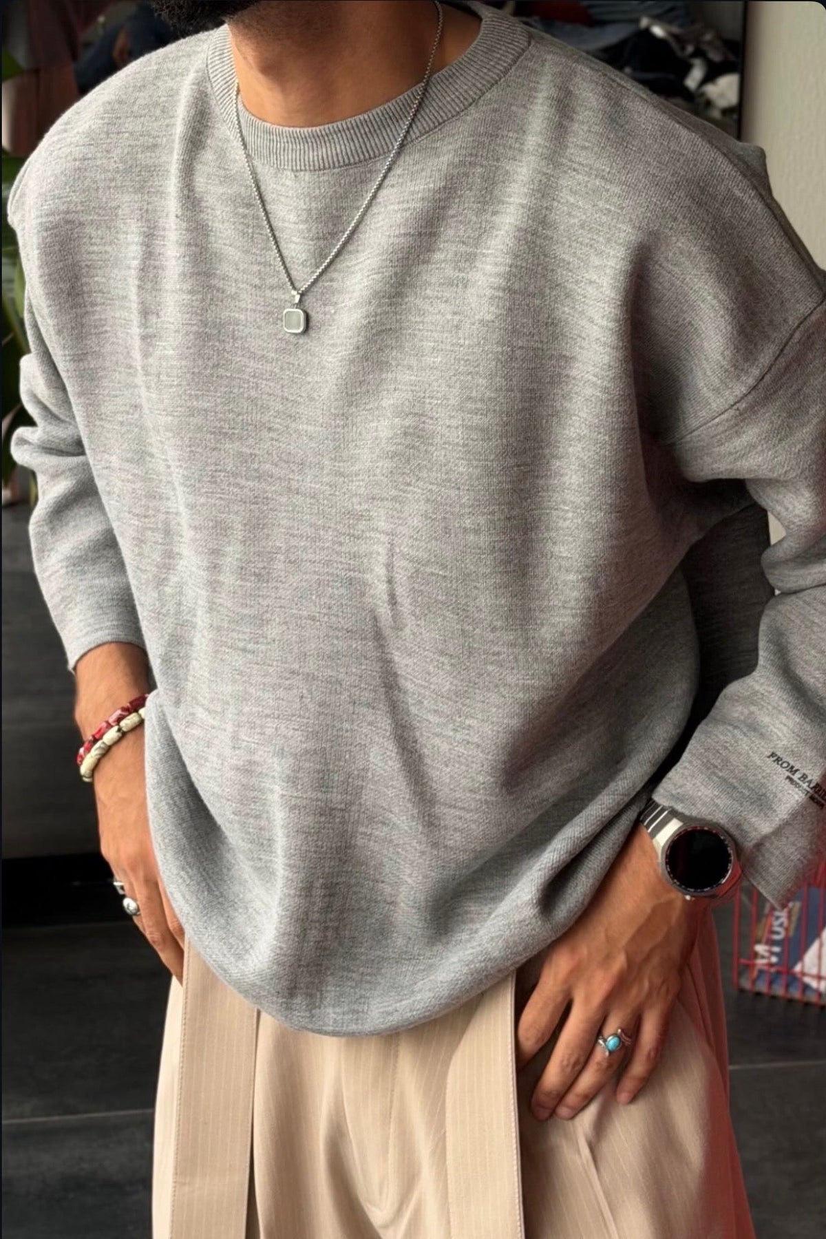 JUMPER OVERSIZE GREY BR 50-34
