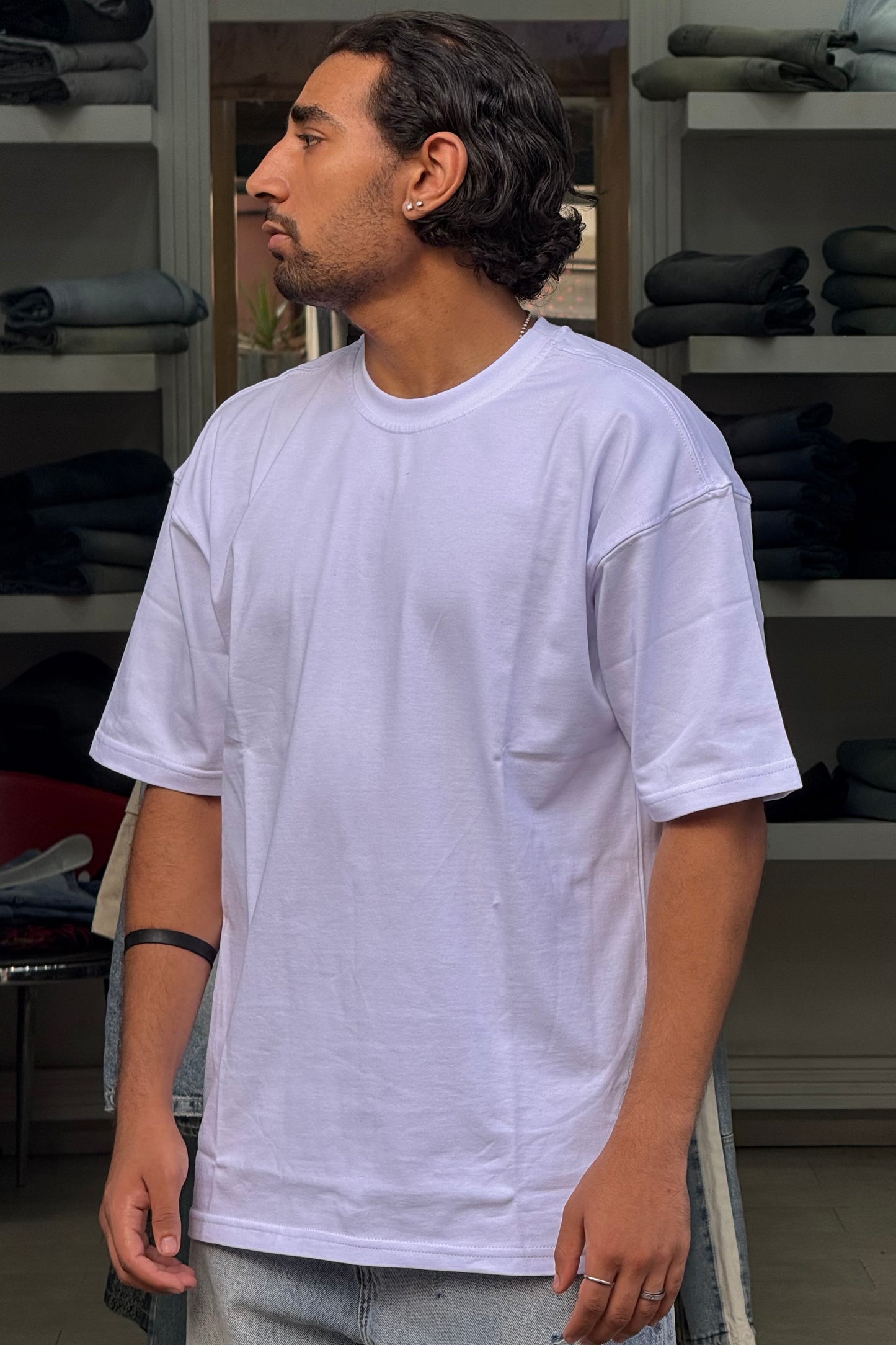 T-SHIRT OVERSIZE BLANC