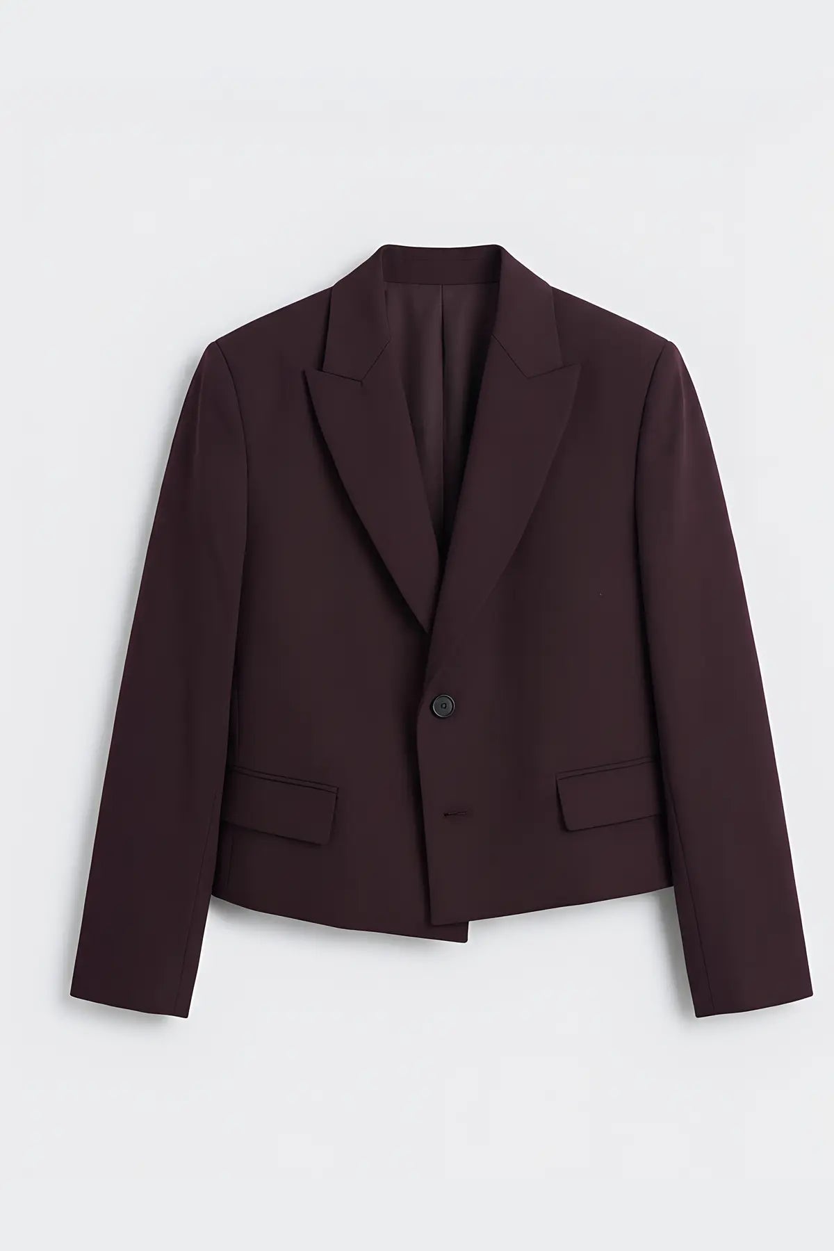 COSTUME CROP BURGUNDY ANT