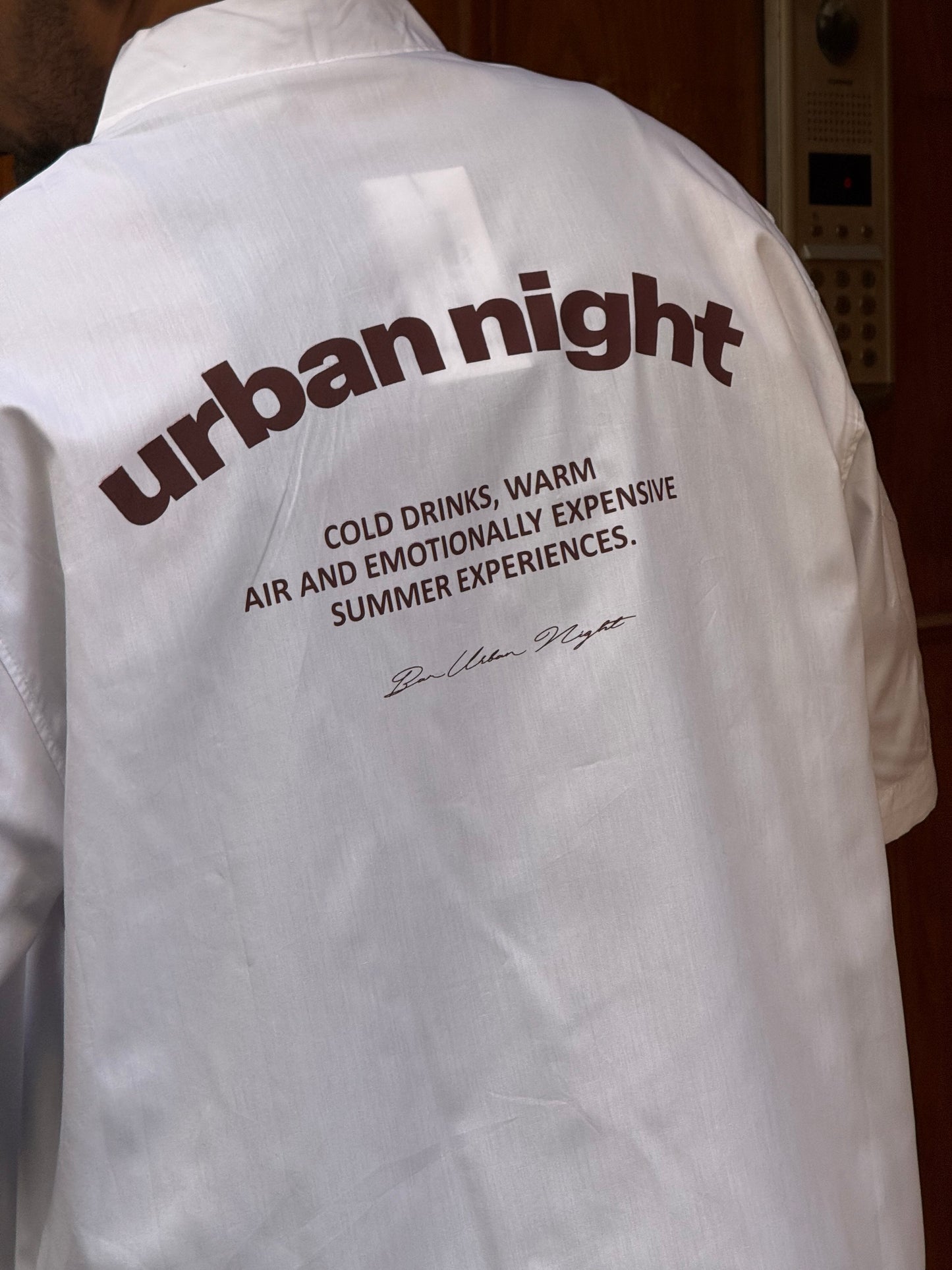 CHEMISE CROP URBAN NIGHT BR WHITE 10-240