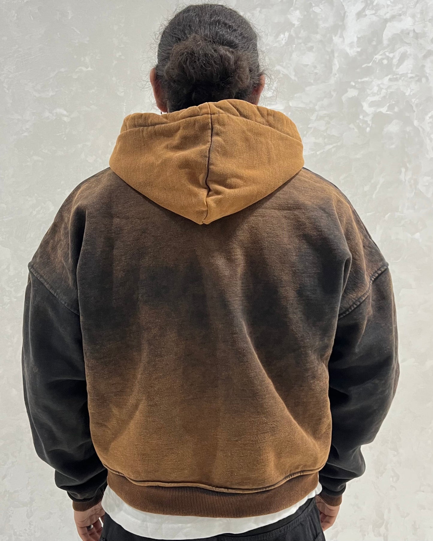 CROPPED ZIPPED HOODIE (DELAVE)