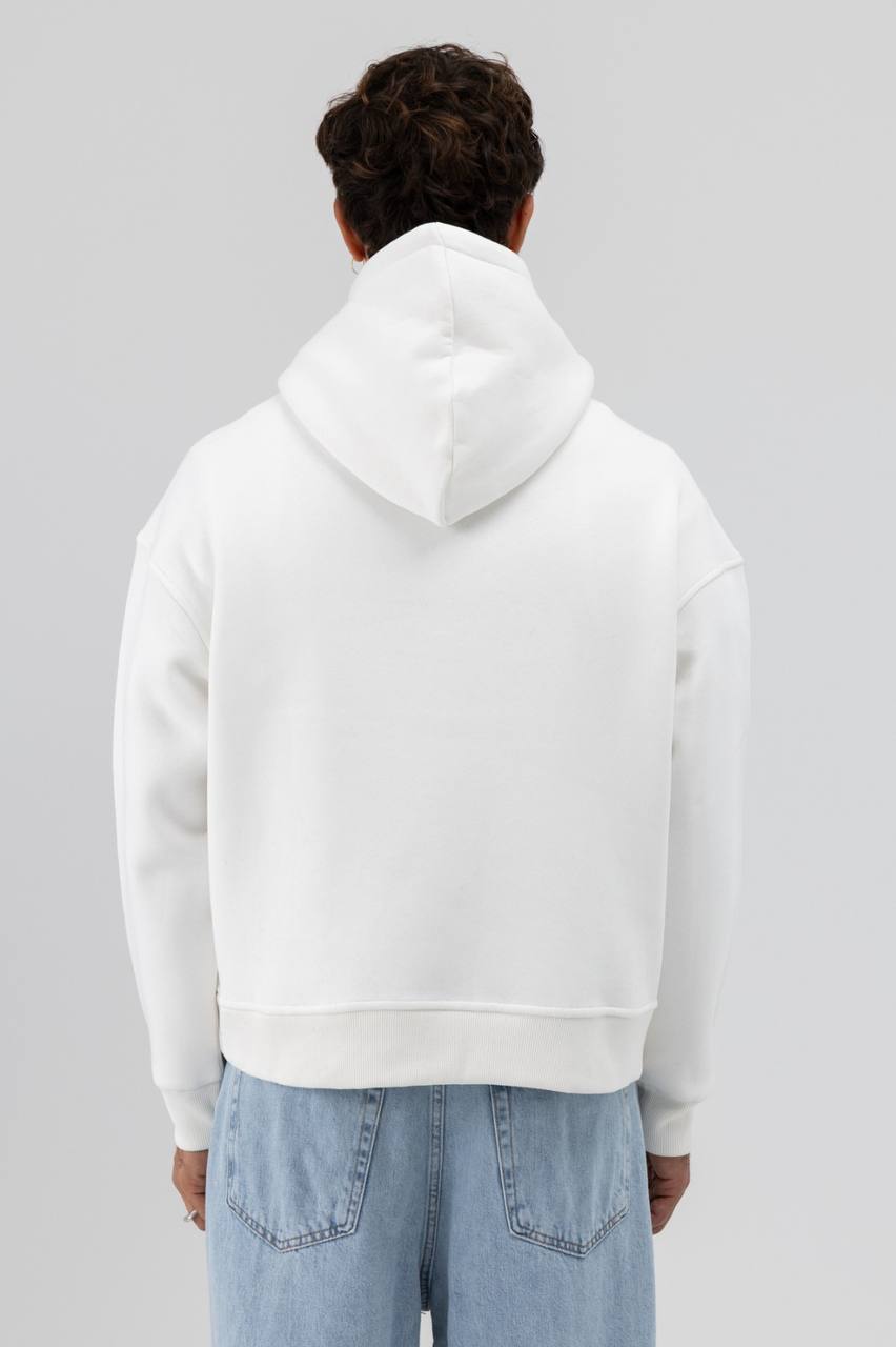 HOODIES BASIC ANT WHITE 9435