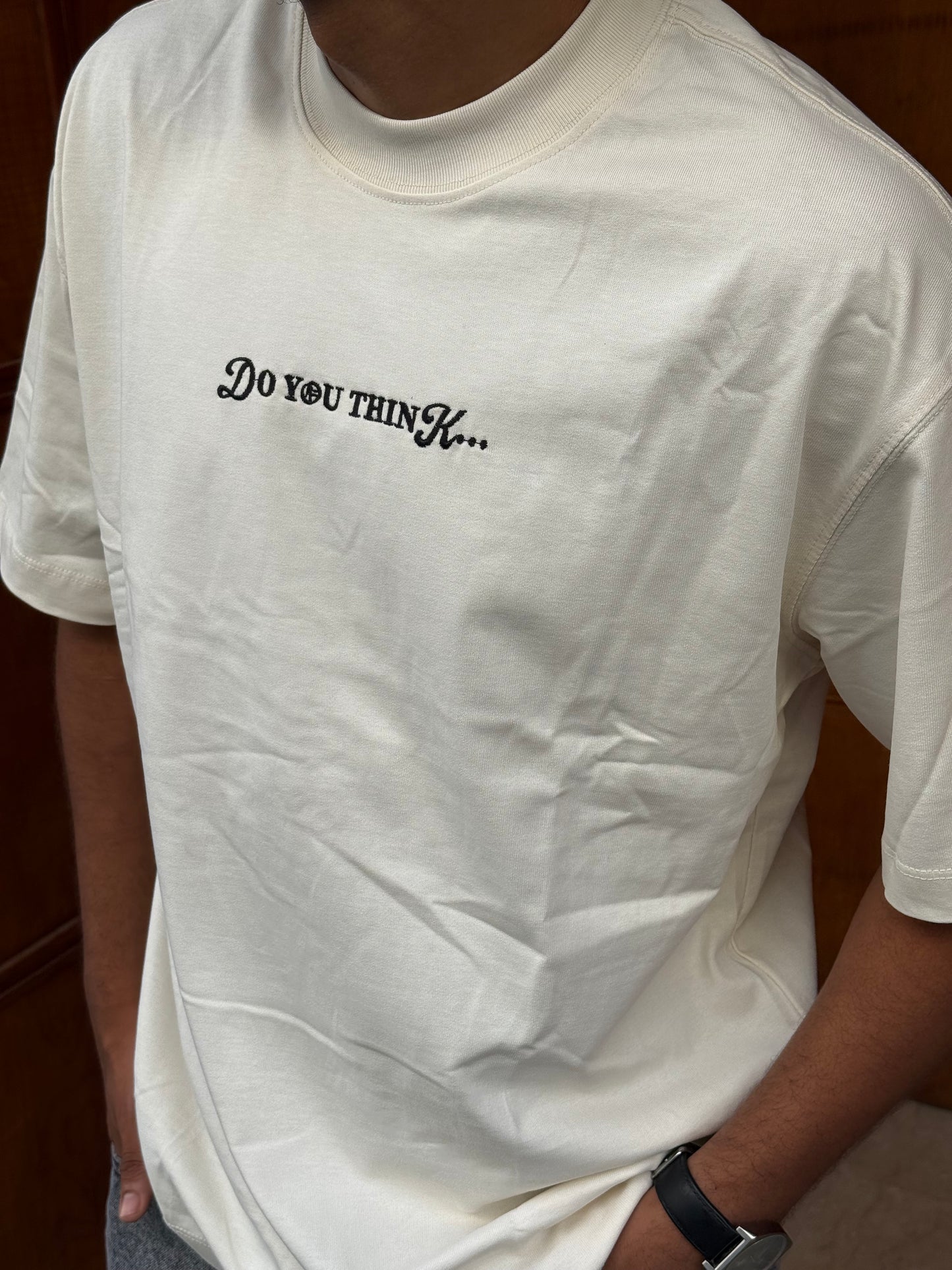 T-SHIRT DO YOU THINK BEIGE 261044