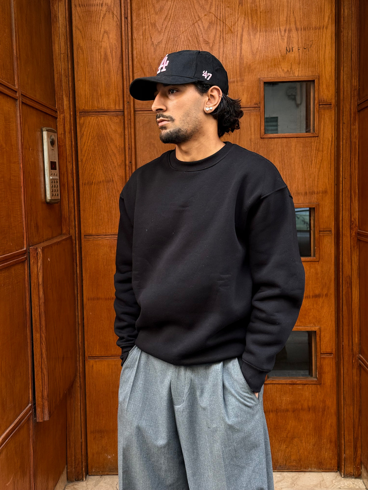 SWEATSHIRT BASIC JL BLACK