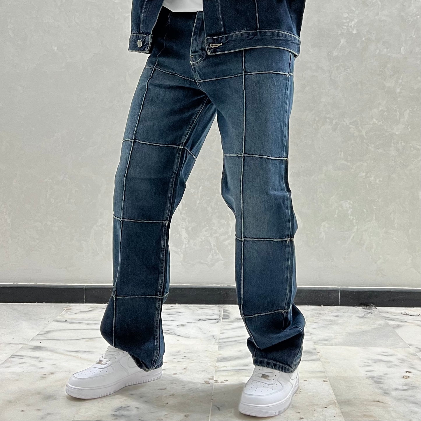 Ensemble jeans bleu dirty