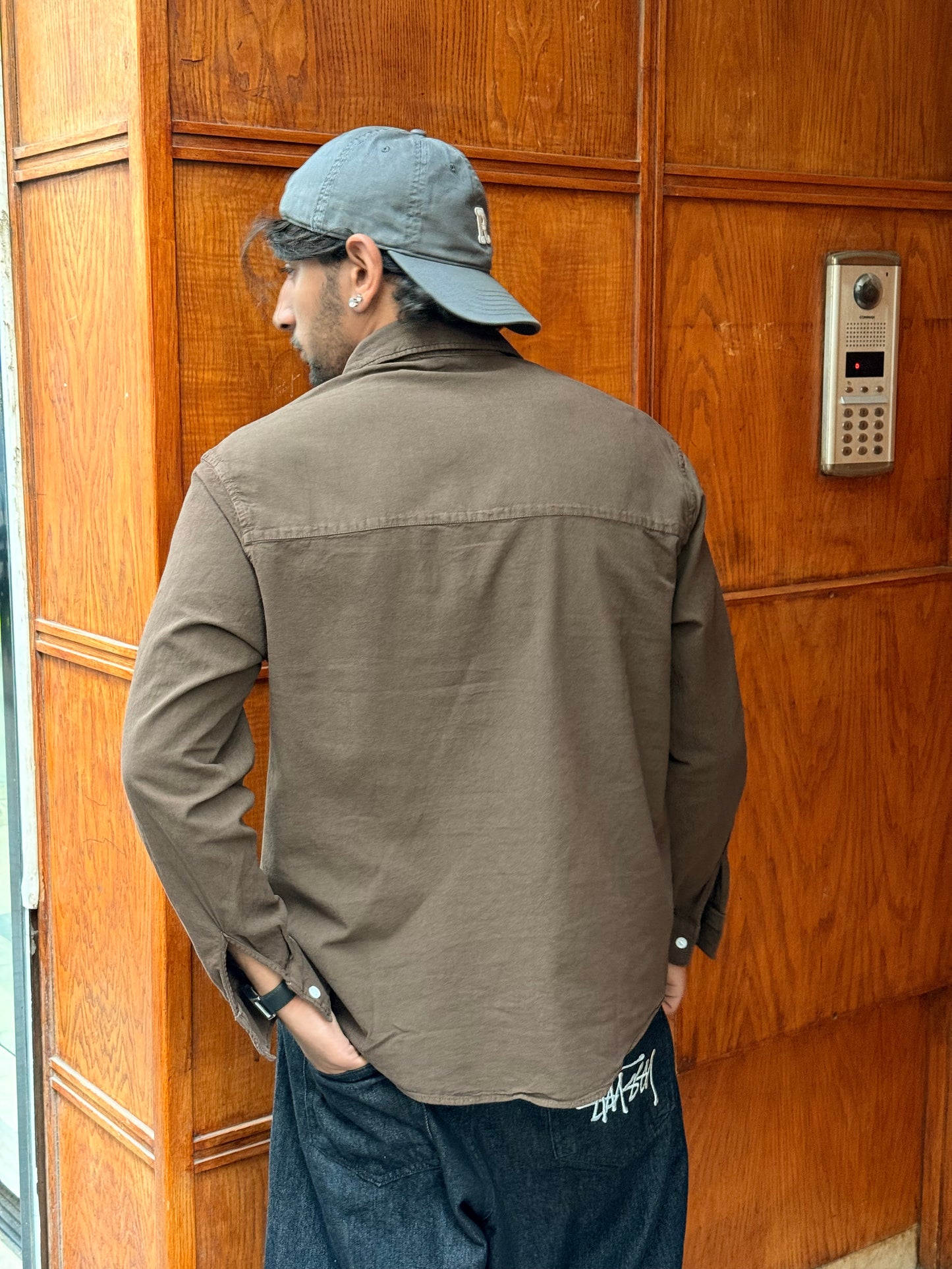CHEMISE LIN J&J BROWN Y144