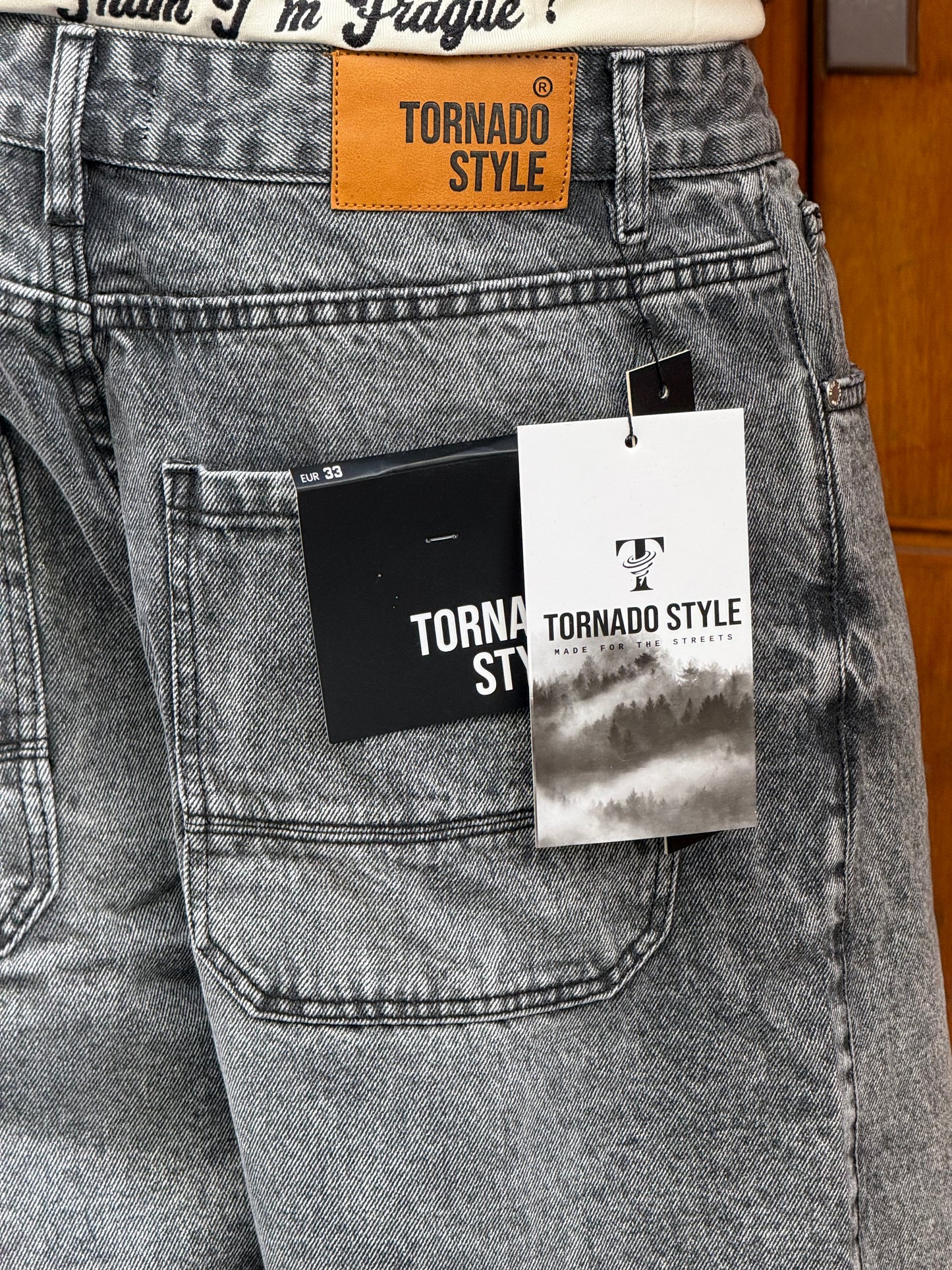 SKATER JORTS TORNADO STYLE (GREY)