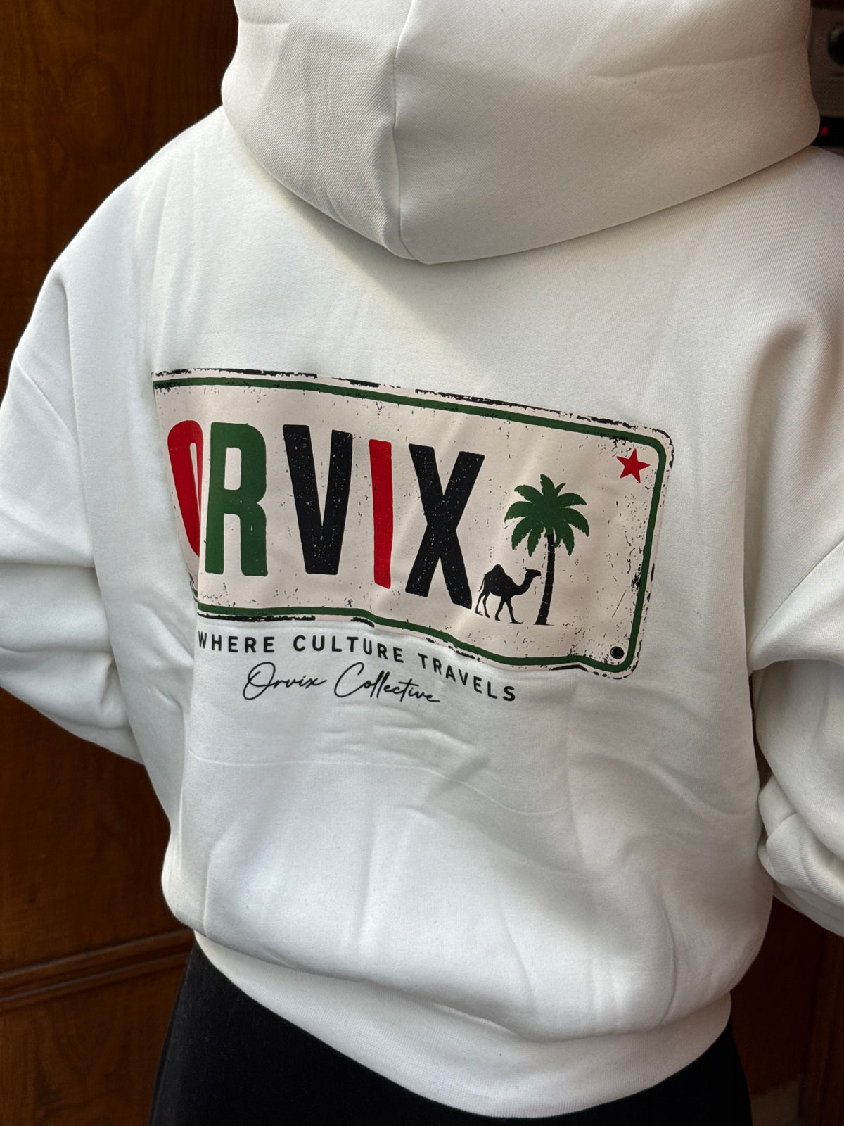 HOODIES CROP ZIP ORVIX WHITE OVX