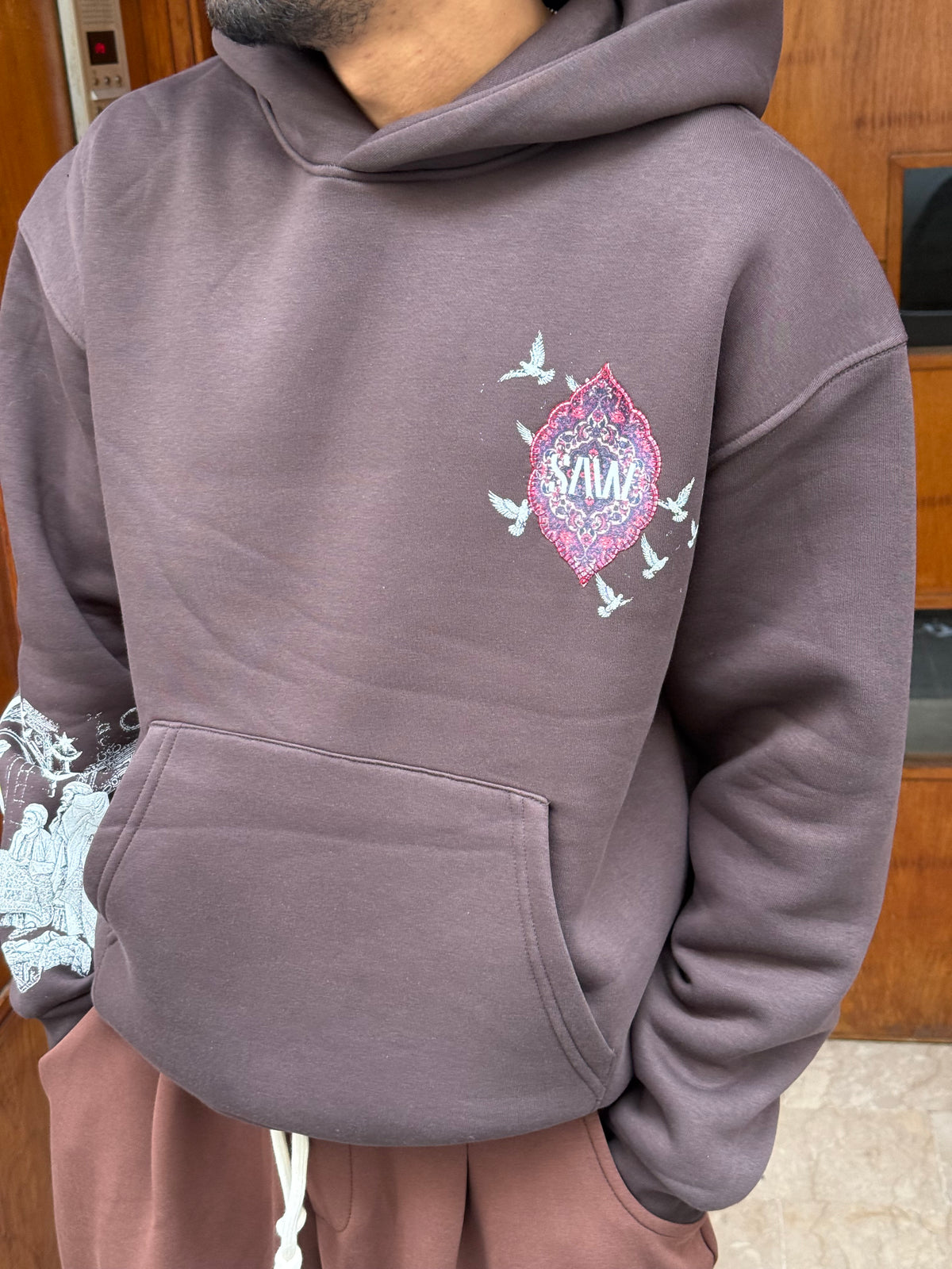 HOODIES SW BROWN 5285