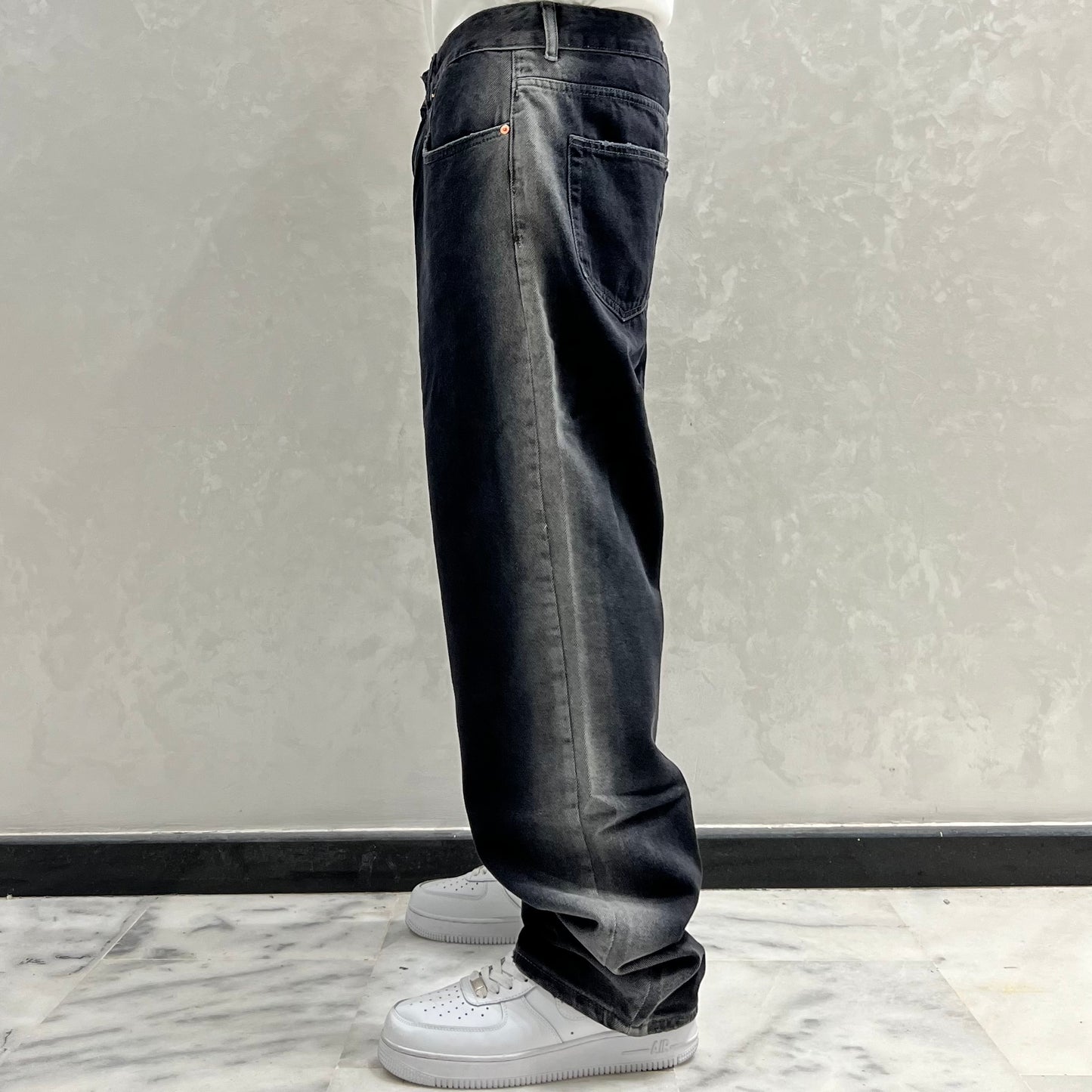 BAGGY JEANS NOIR DEGRADE