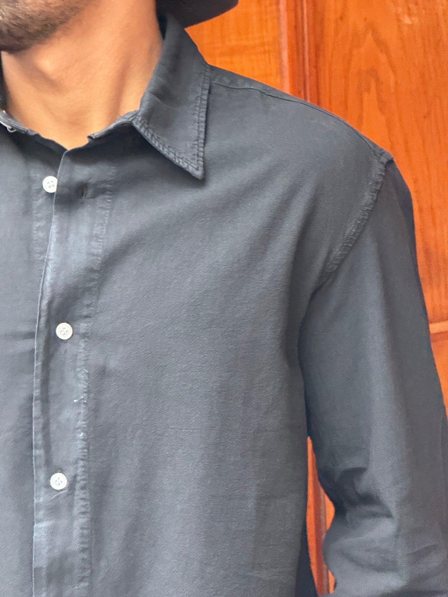 CHEMISE LIN J&J BLACK Y144
