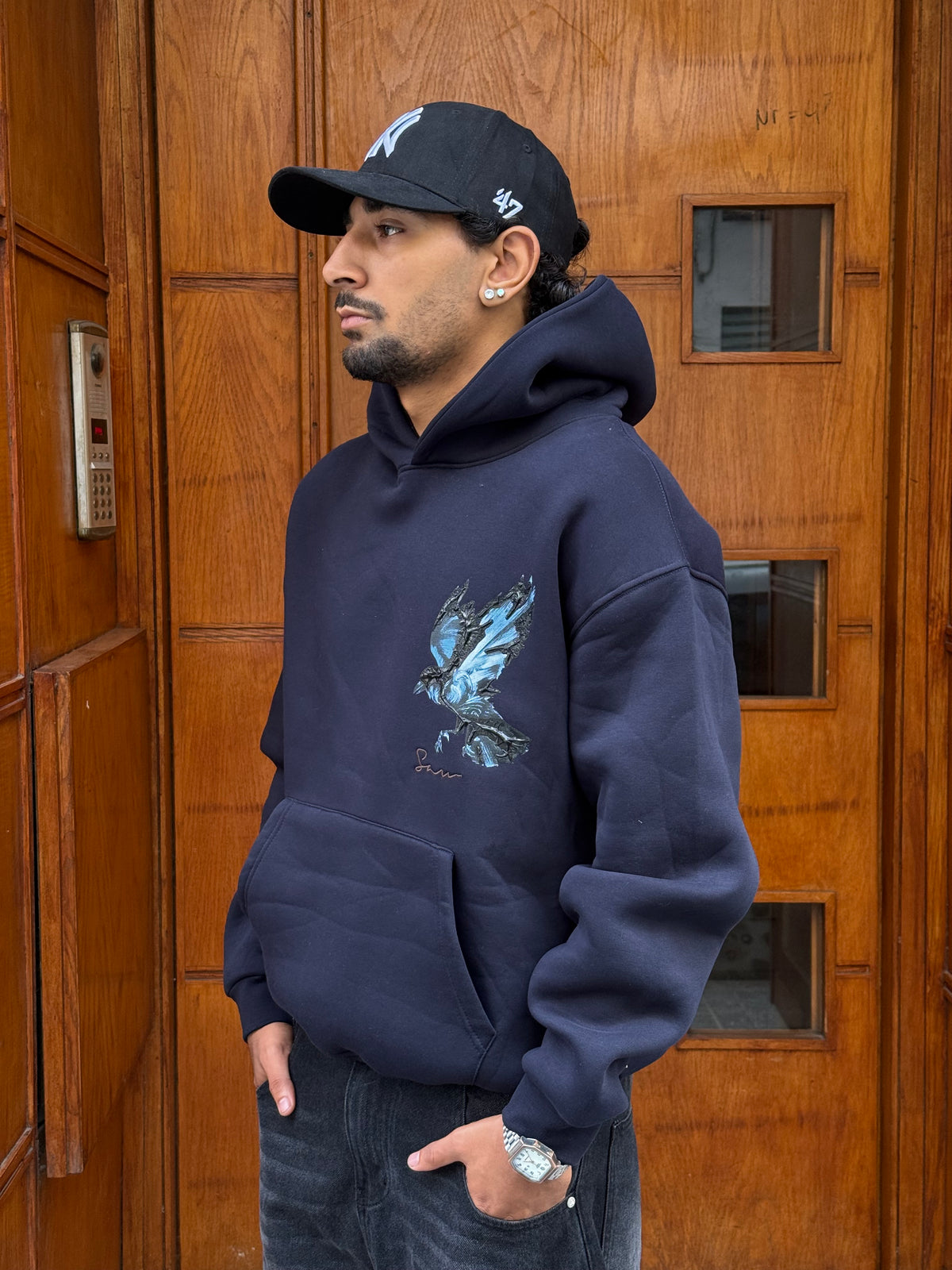 HOODIES SW NAVY BLUE 5243