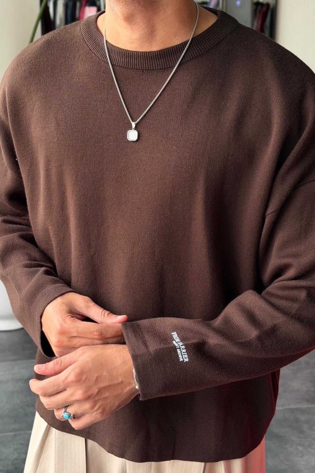 JUMPER OVERSIZE BROWN BR 50-34