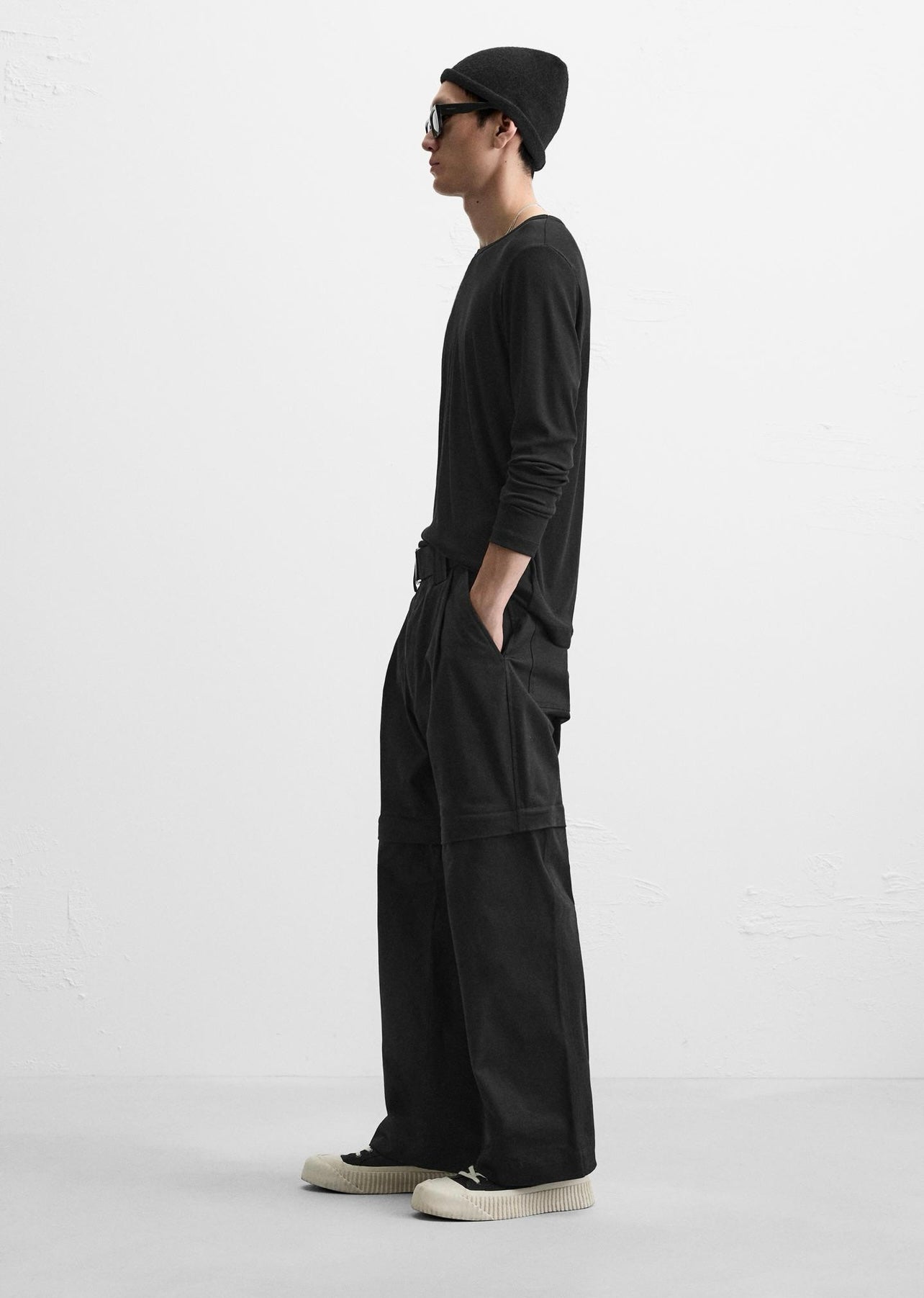 DETACHABLE BELTED TROUSERS (ZARA)