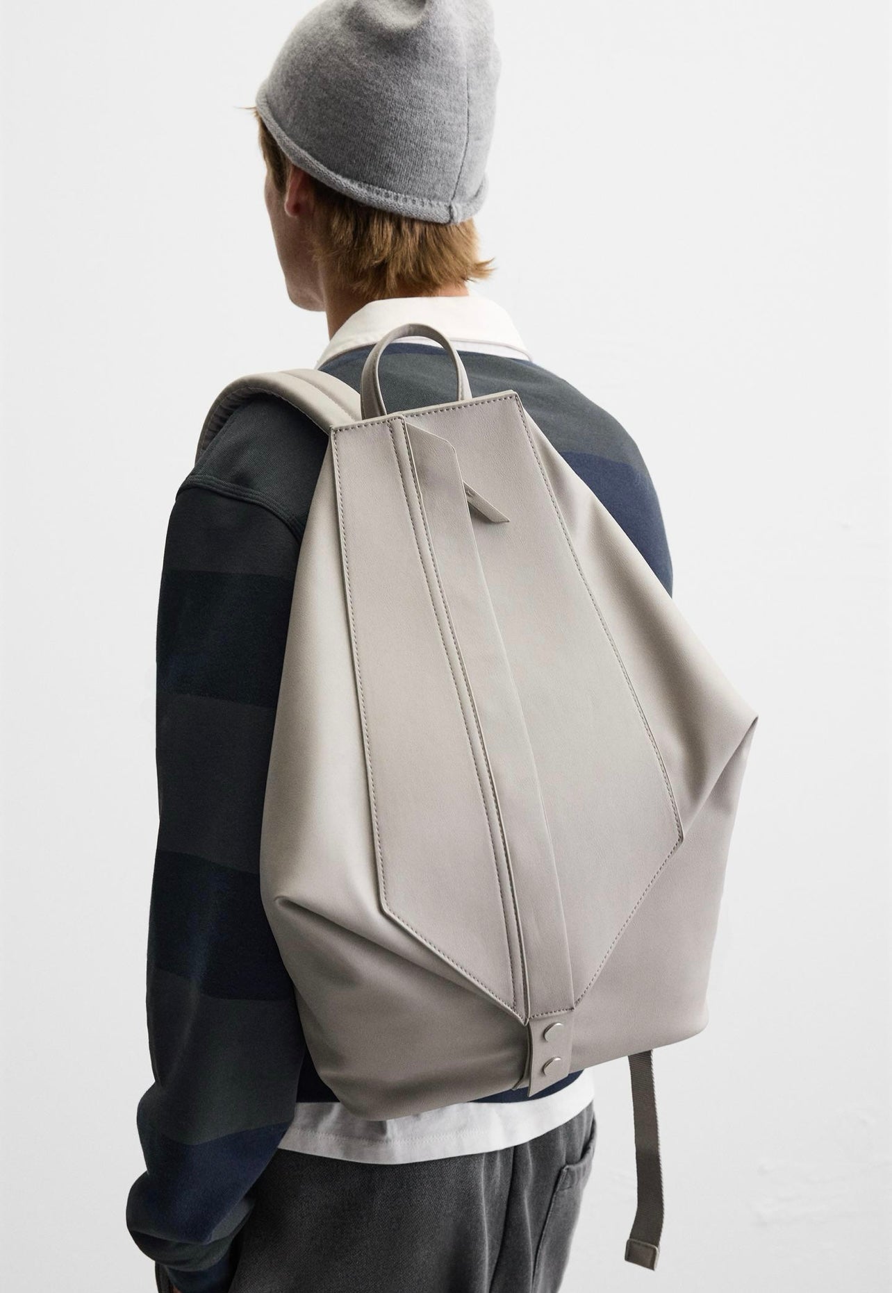 BACKPACK GEOMETRIC ZARA BEIGE