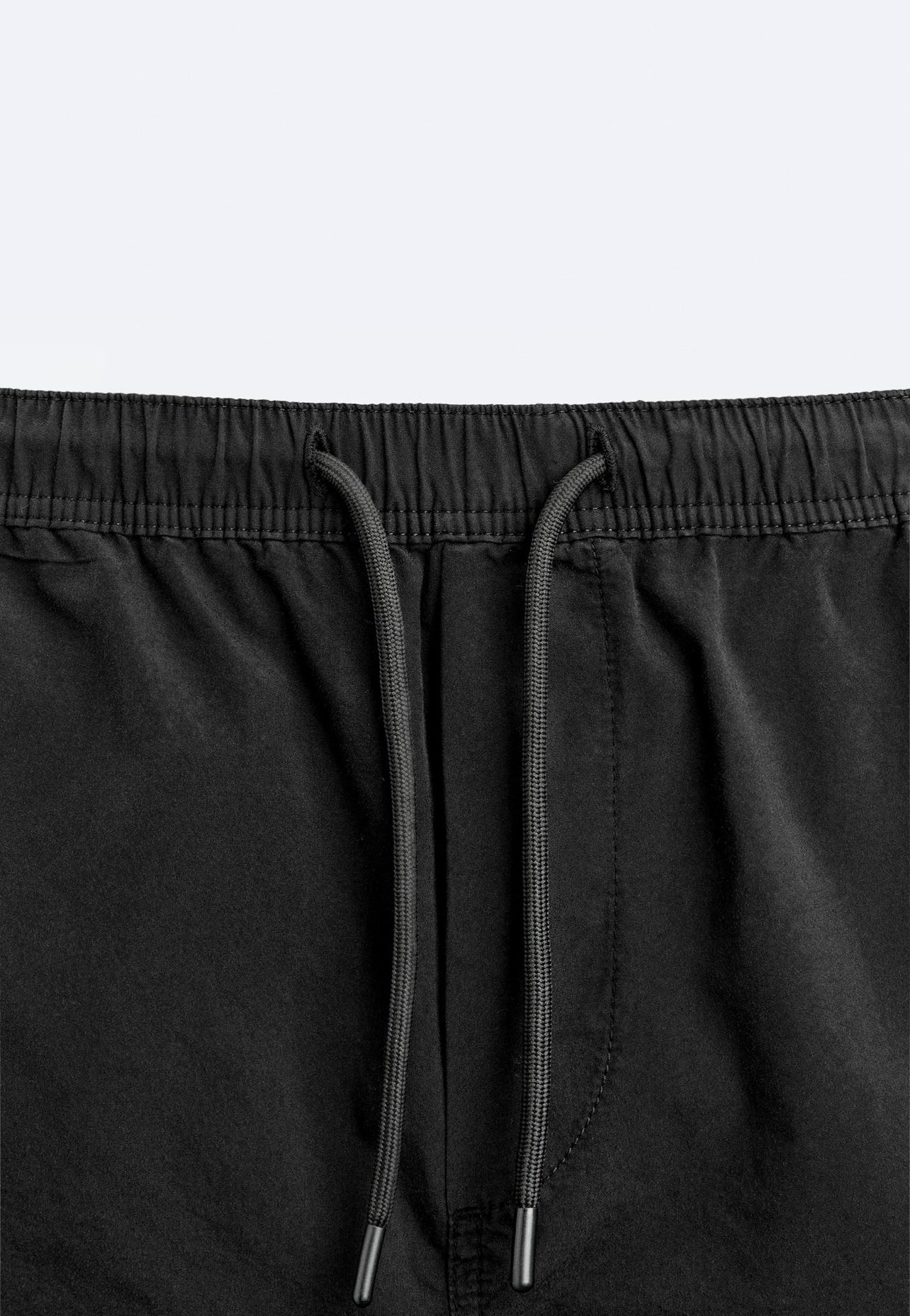 FADED CARGO BERMUDA SHORTS NOIR ZARA