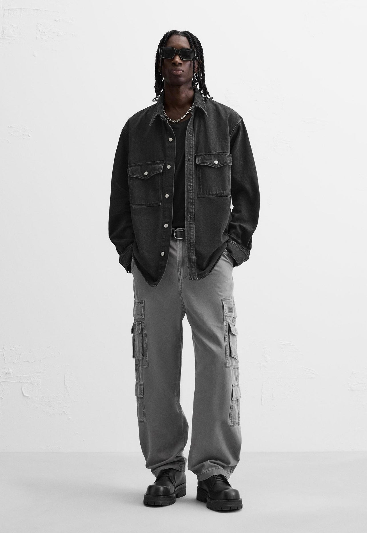 CARGO TROUSERS GRIS ZARA