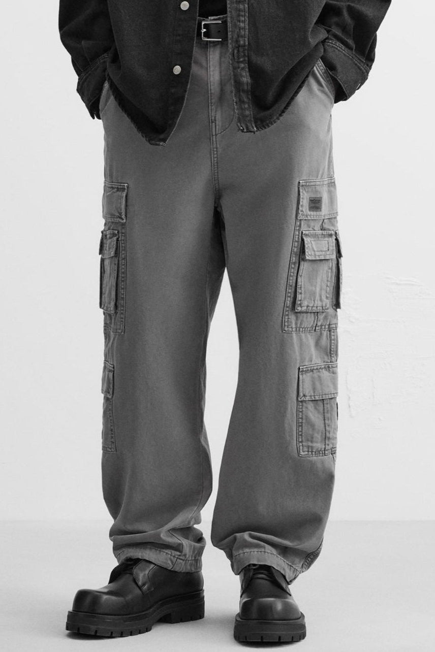 CARGO TROUSERS GRIS ZARA
