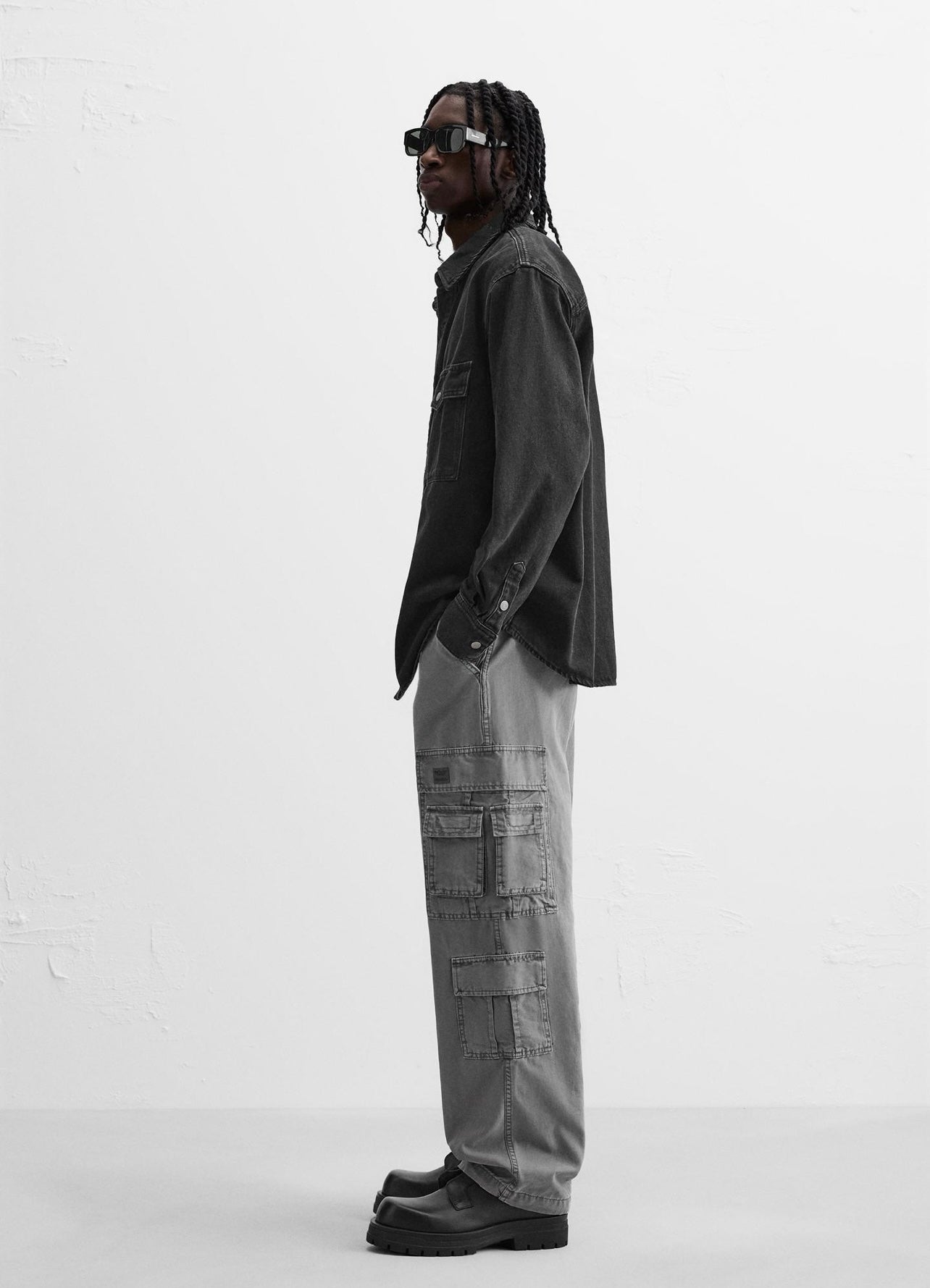 CARGO TROUSERS GRIS ZARA