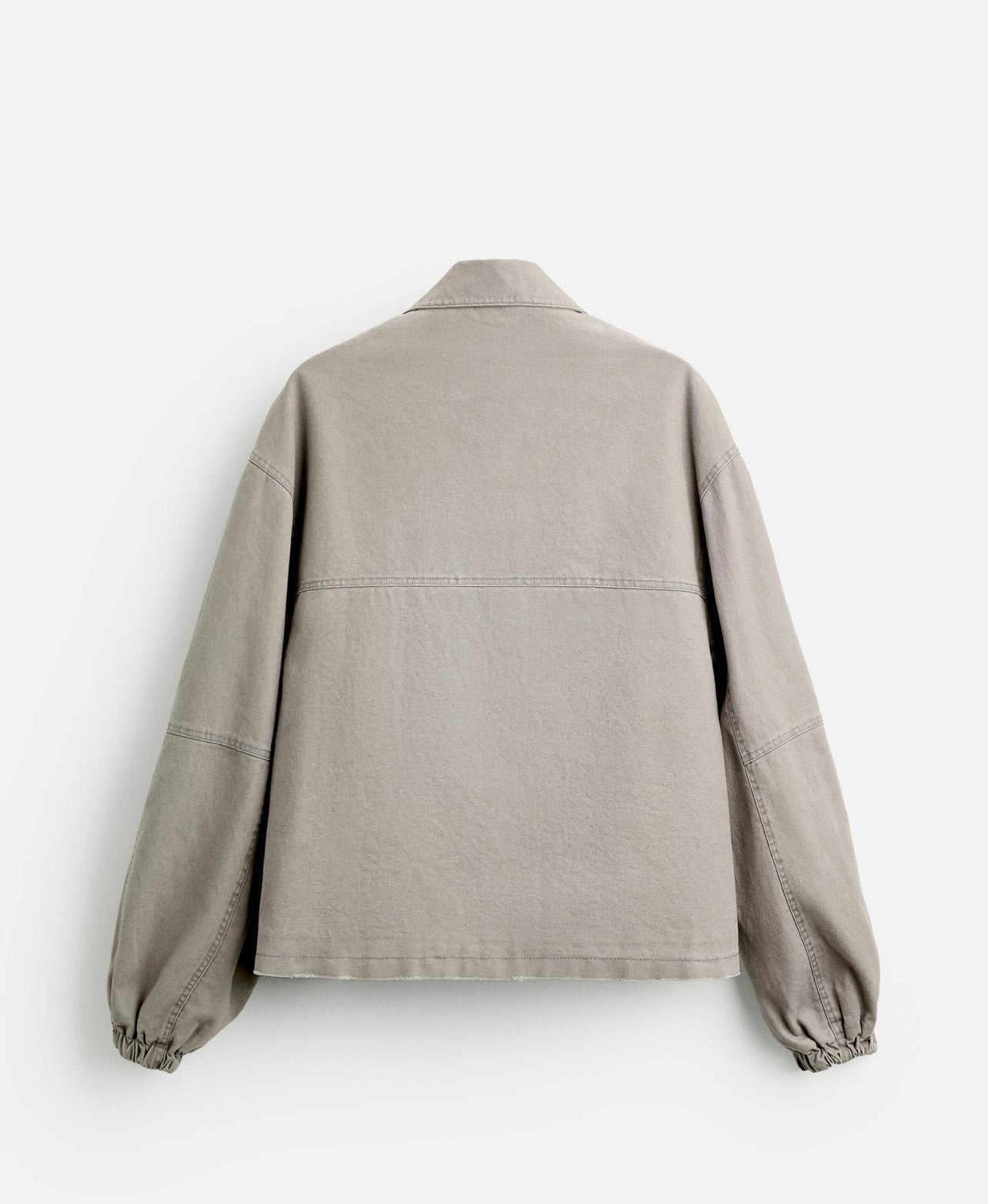 JACKET WITH POCKETS GRIS ZARA
