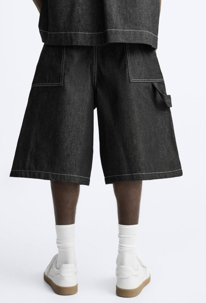 CARPENTER BERMUDA SHORTS WHITH POCKET ZARA