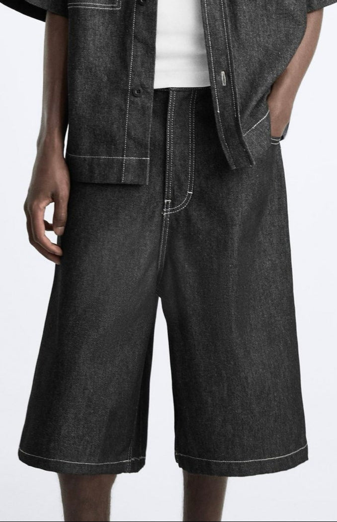 CARPENTER BERMUDA SHORTS WHITH POCKET ZARA