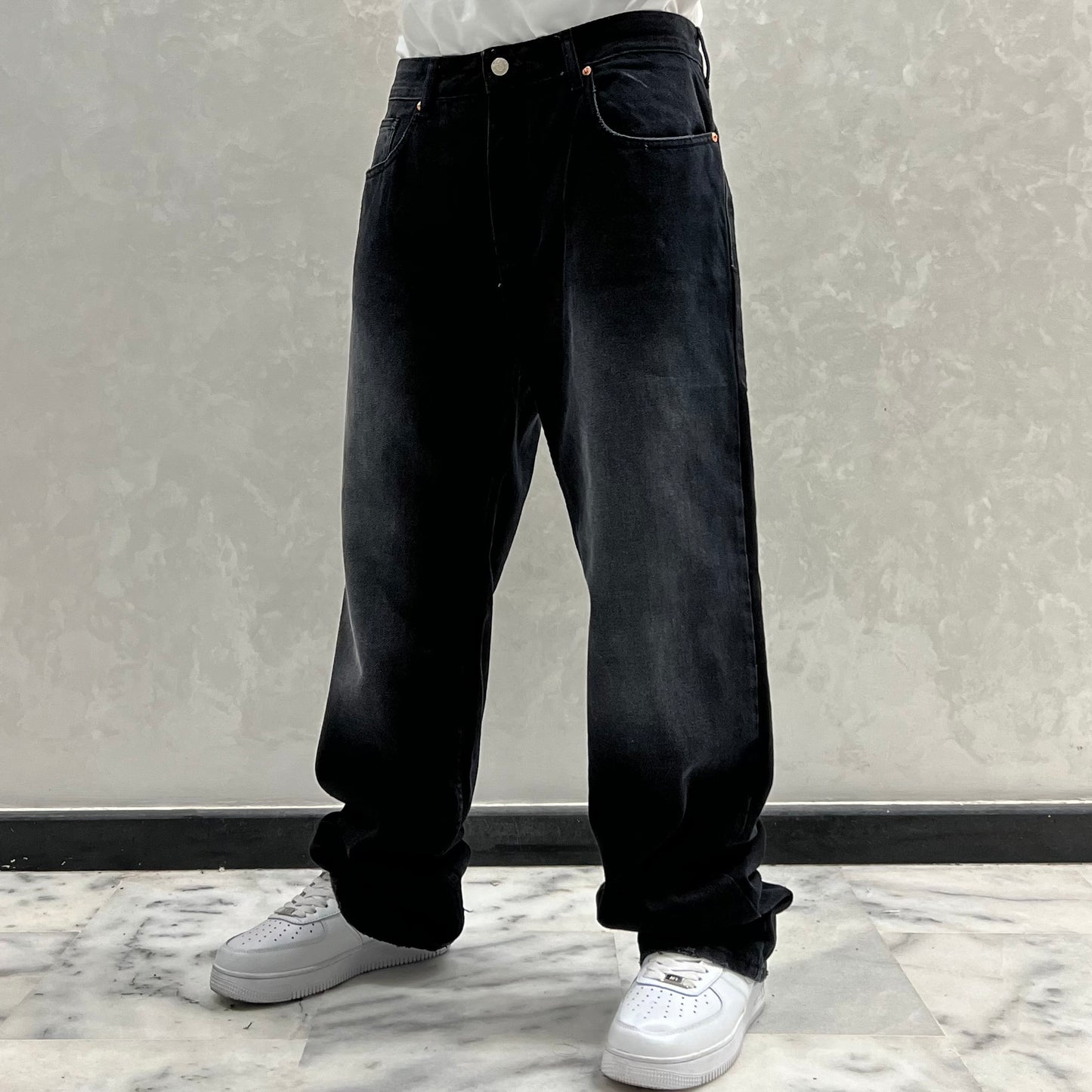 BAGGY JEANS NOIR SIMPLE