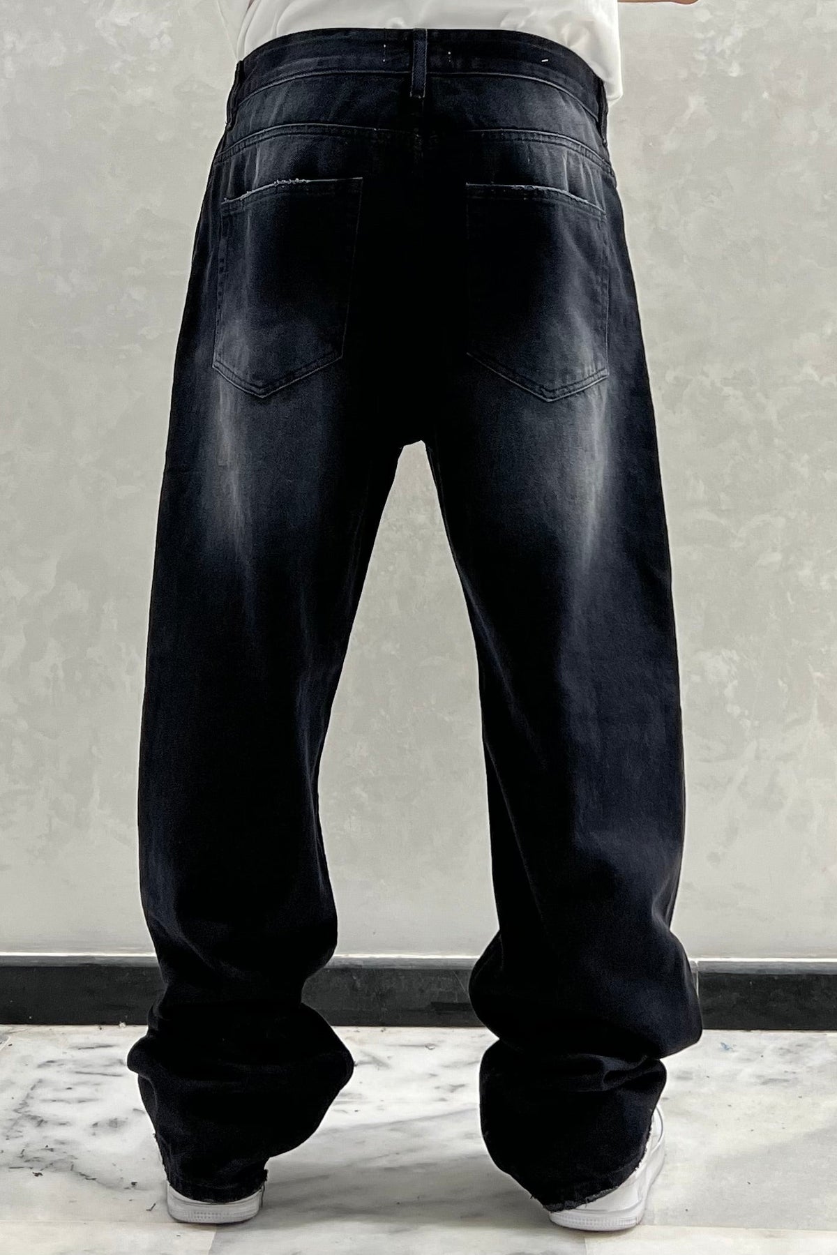 BAGGY JEANS NOIR SIMPLE SK