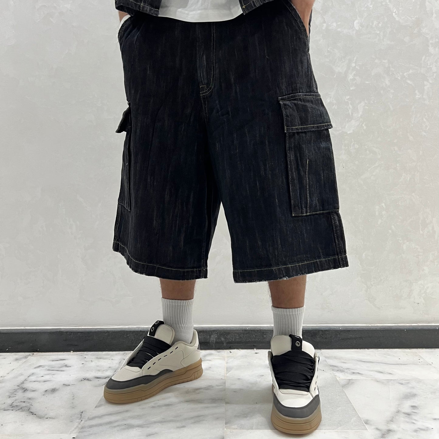 ENSEMBLE DENIM CARGO ZARA