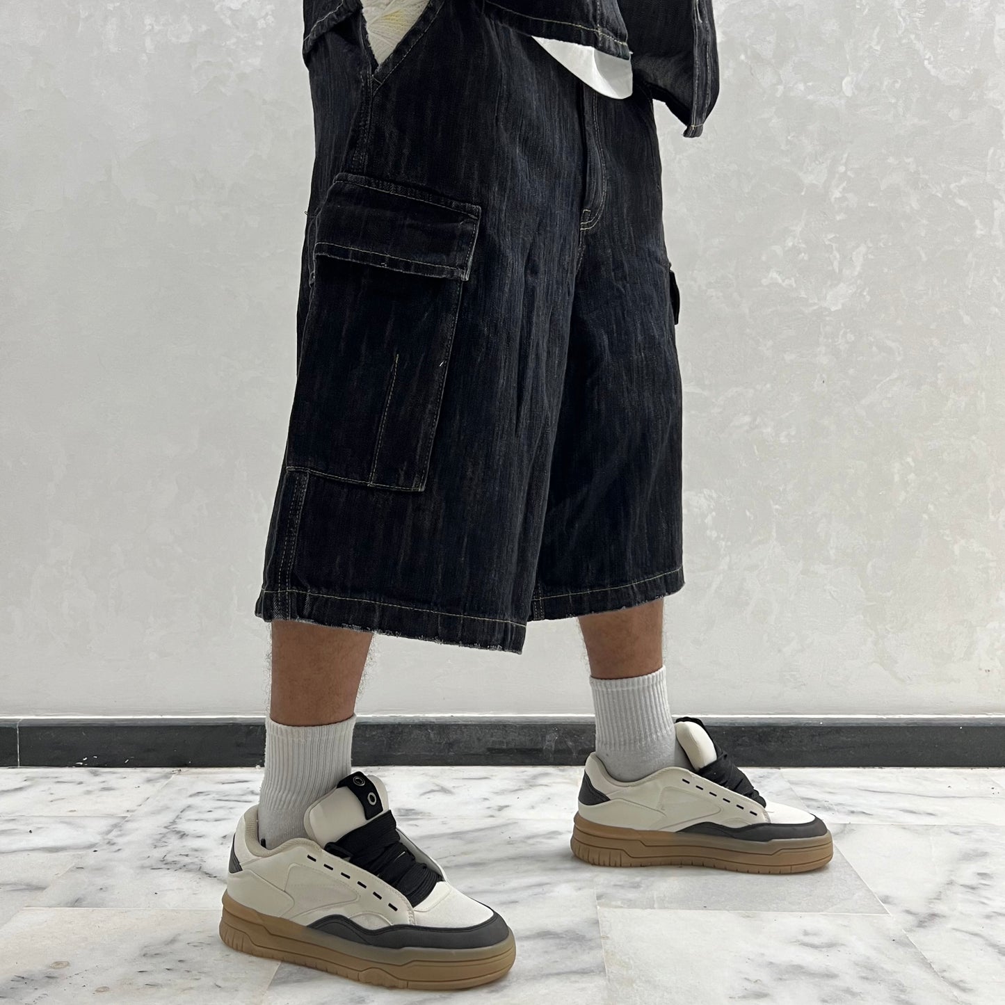 ENSEMBLE DENIM CARGO ZARA