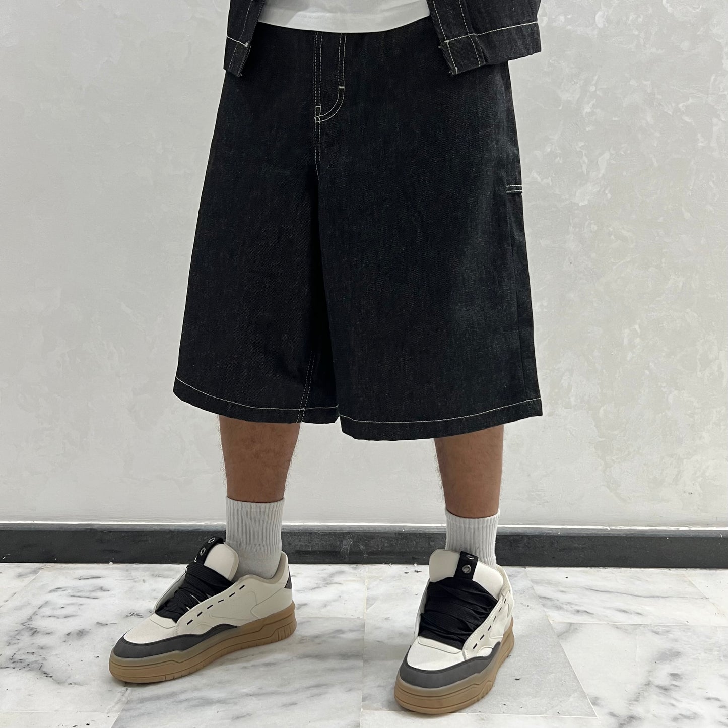 ENSEMBLE DENIM GRIS NOIR