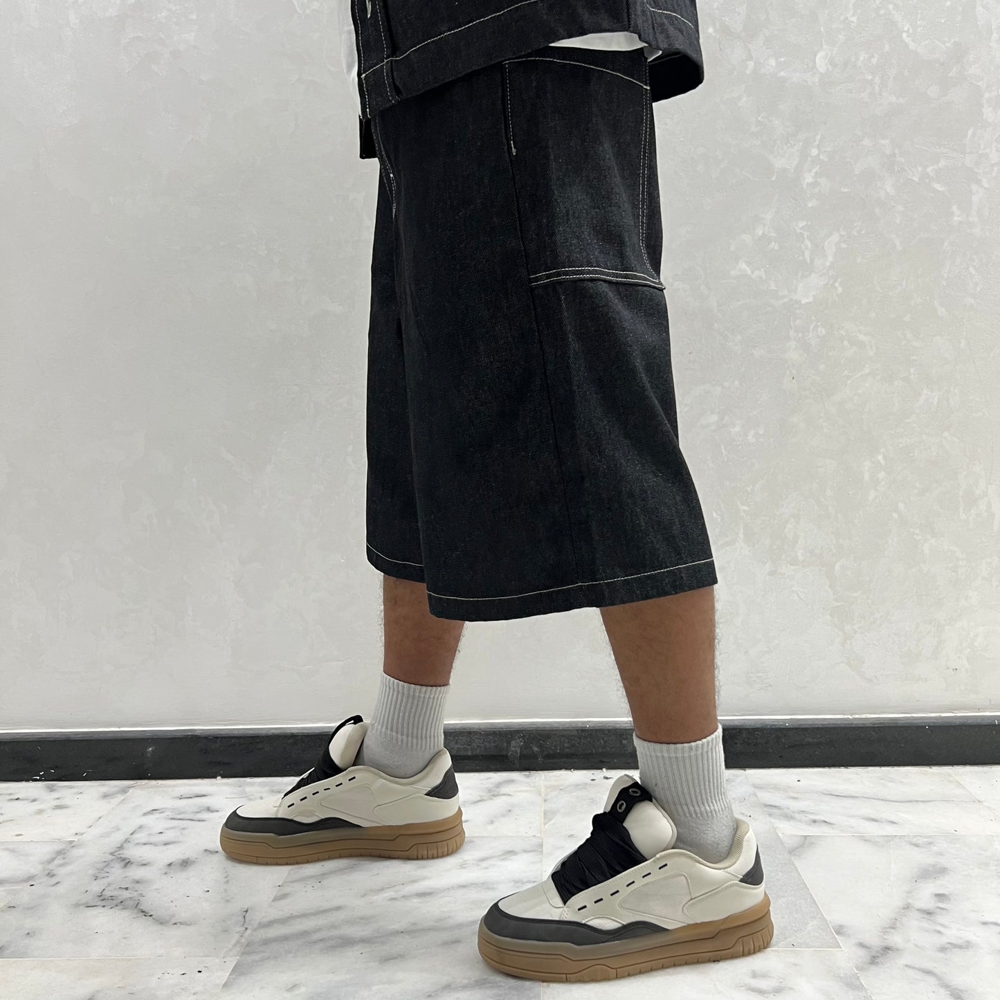 ENSEMBLE DENIM GRIS NOIR
