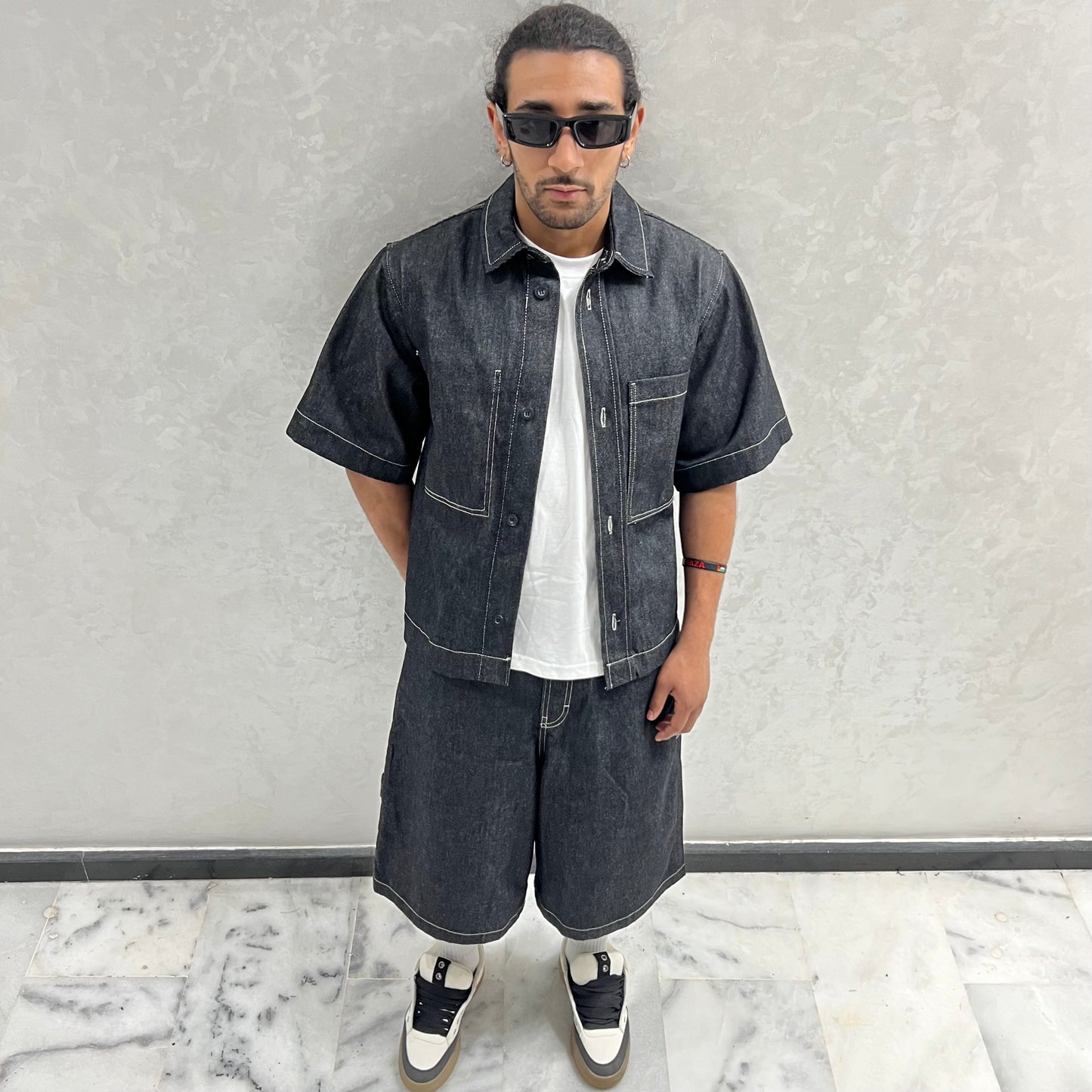 ENSEMBLE DENIM GRIS NOIR