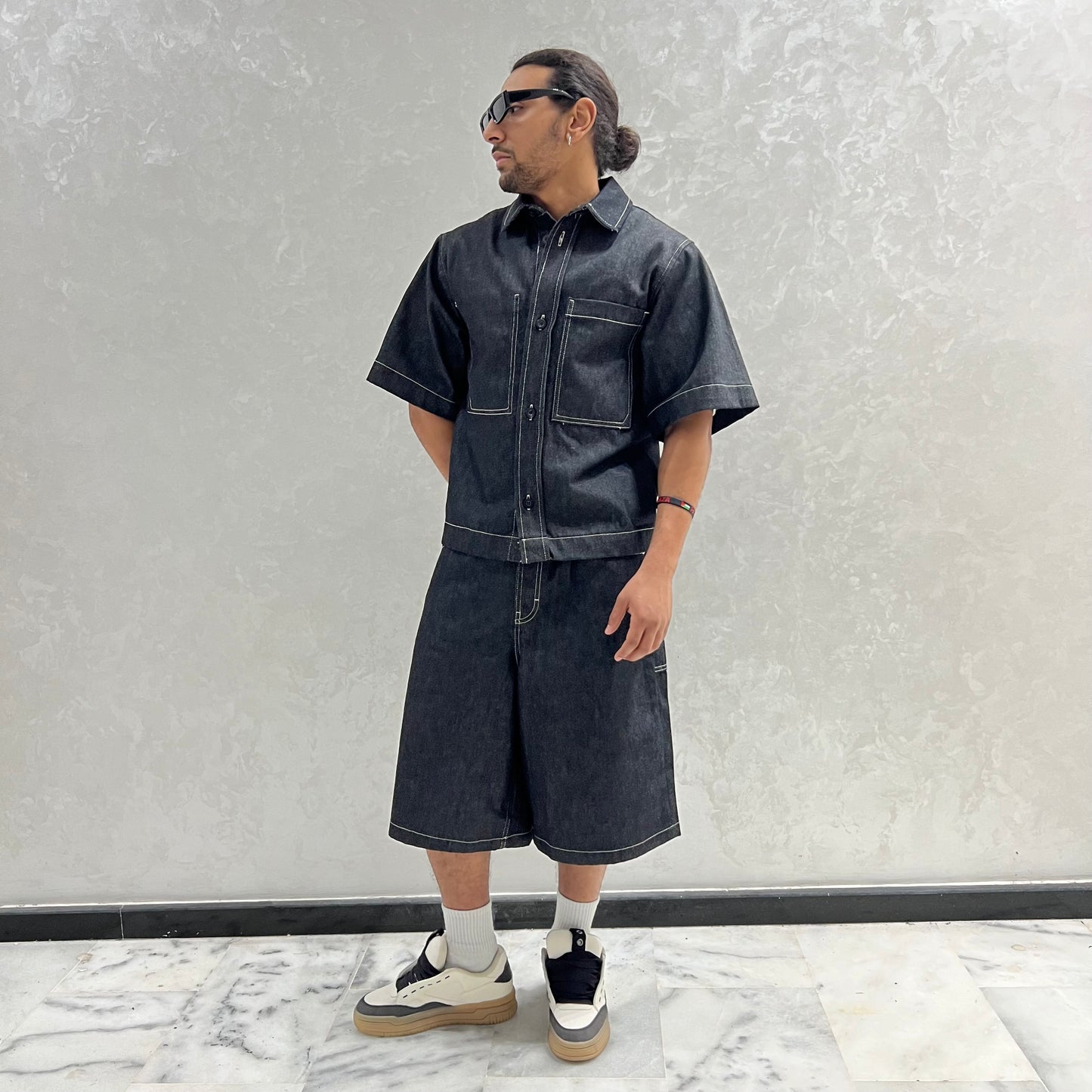 ENSEMBLE DENIM GRIS NOIR