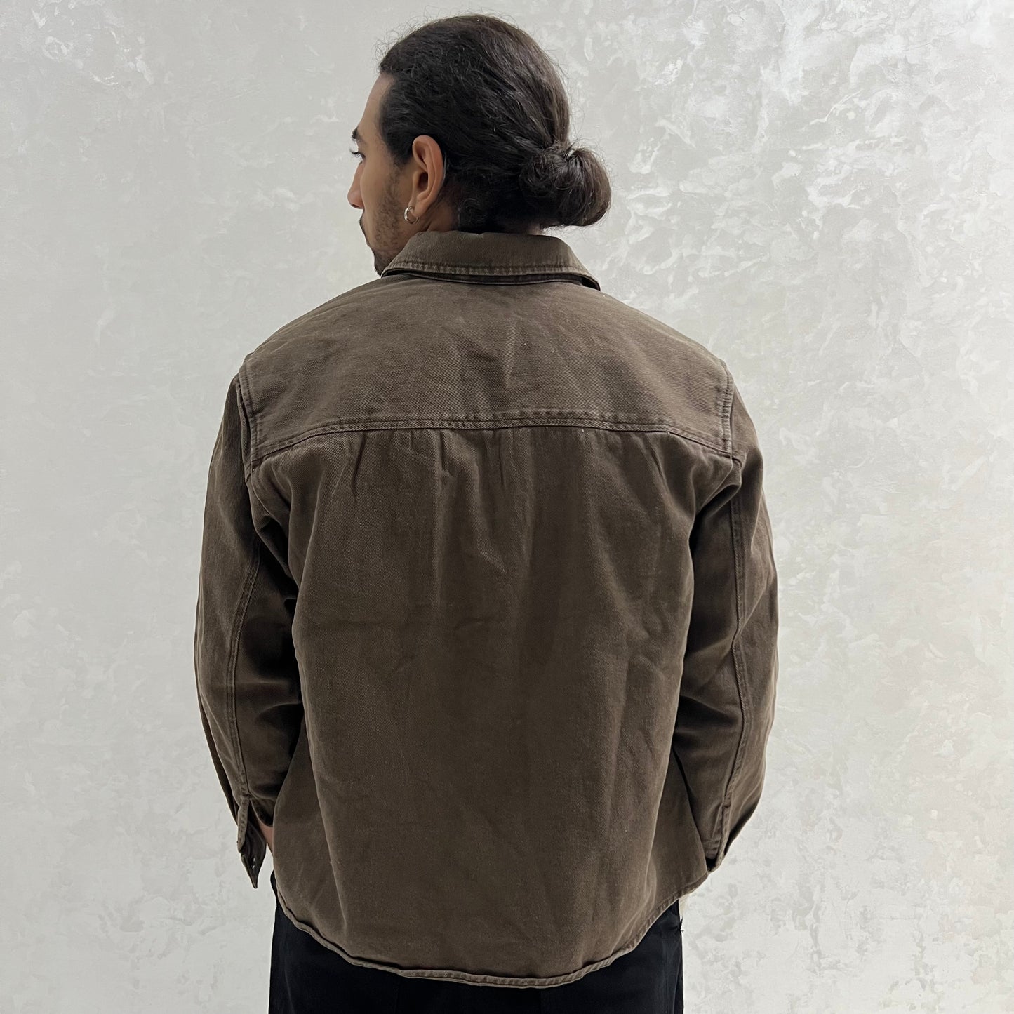 SURCHEMISE PULL & BEAR MARRON