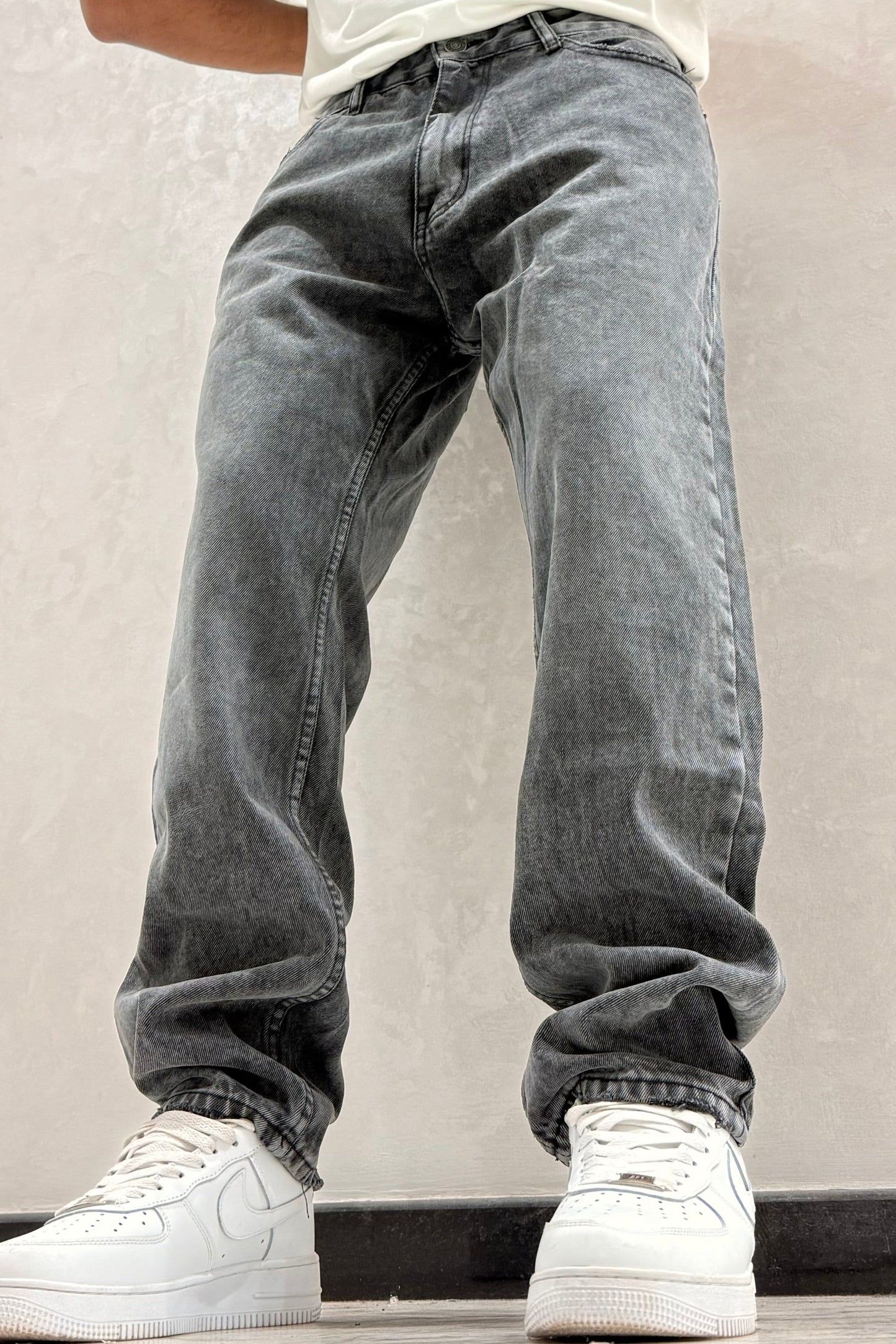 RELAXED JEANS GRIS
