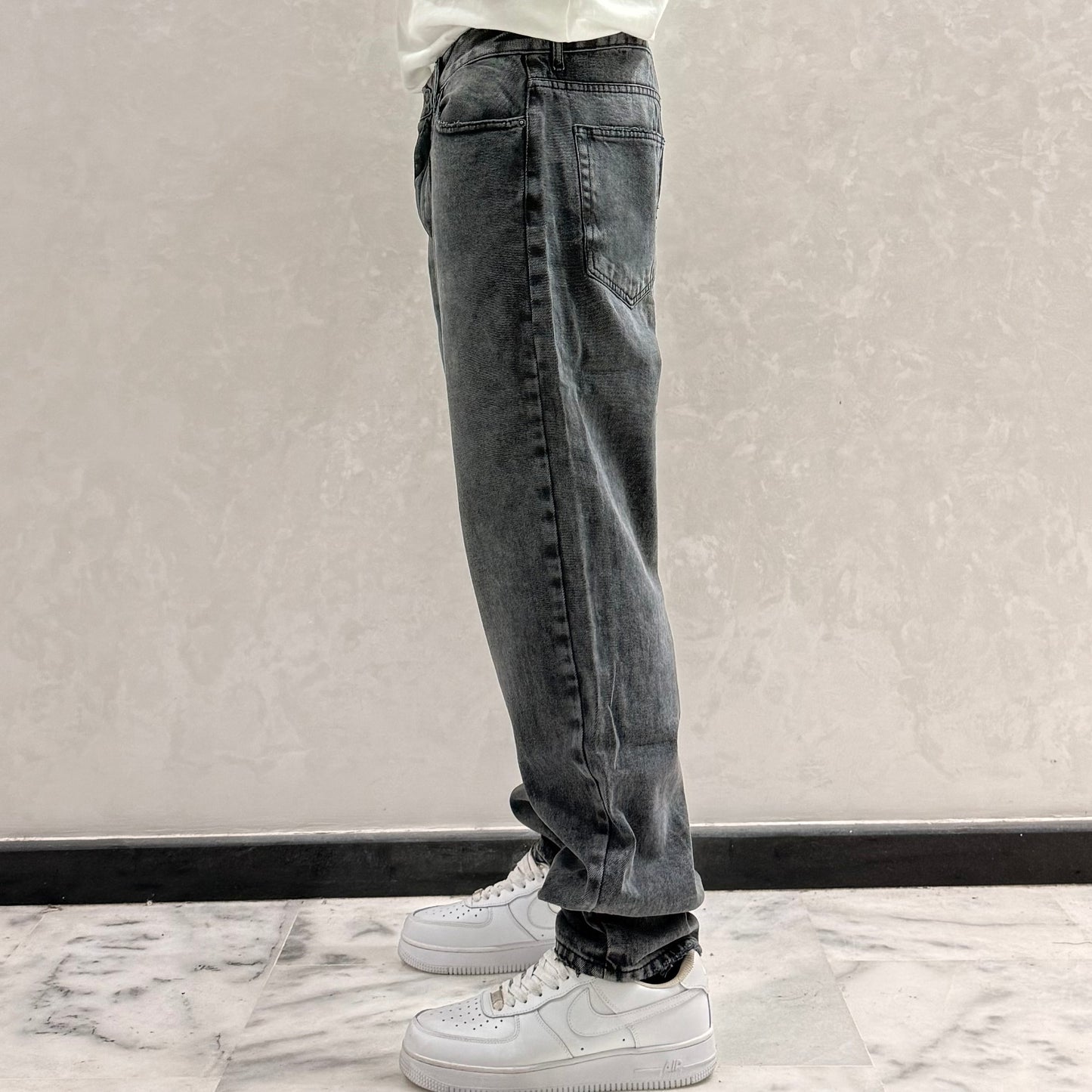 RELAXED JEANS GRIS